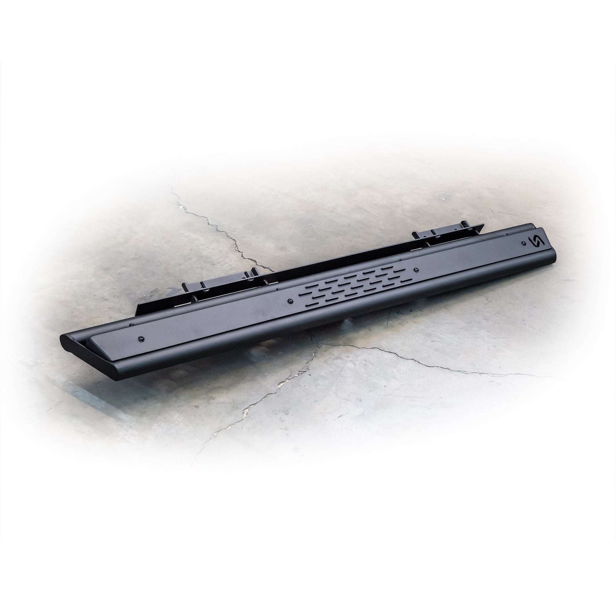 Black Ford Bronco 2-Door Slider Step with durable construction and grip