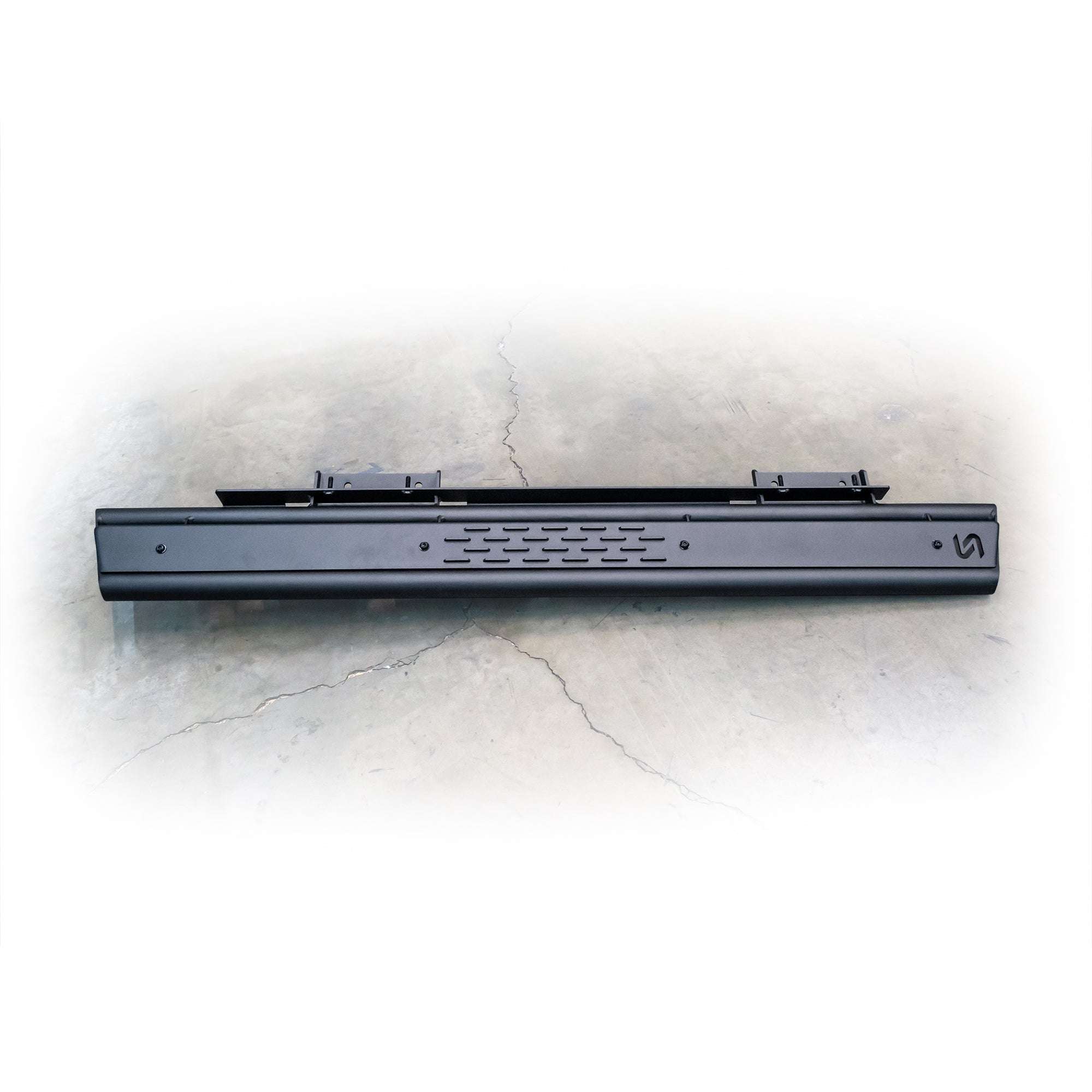Black vehicle step with textured grip surface for Ford Bronco