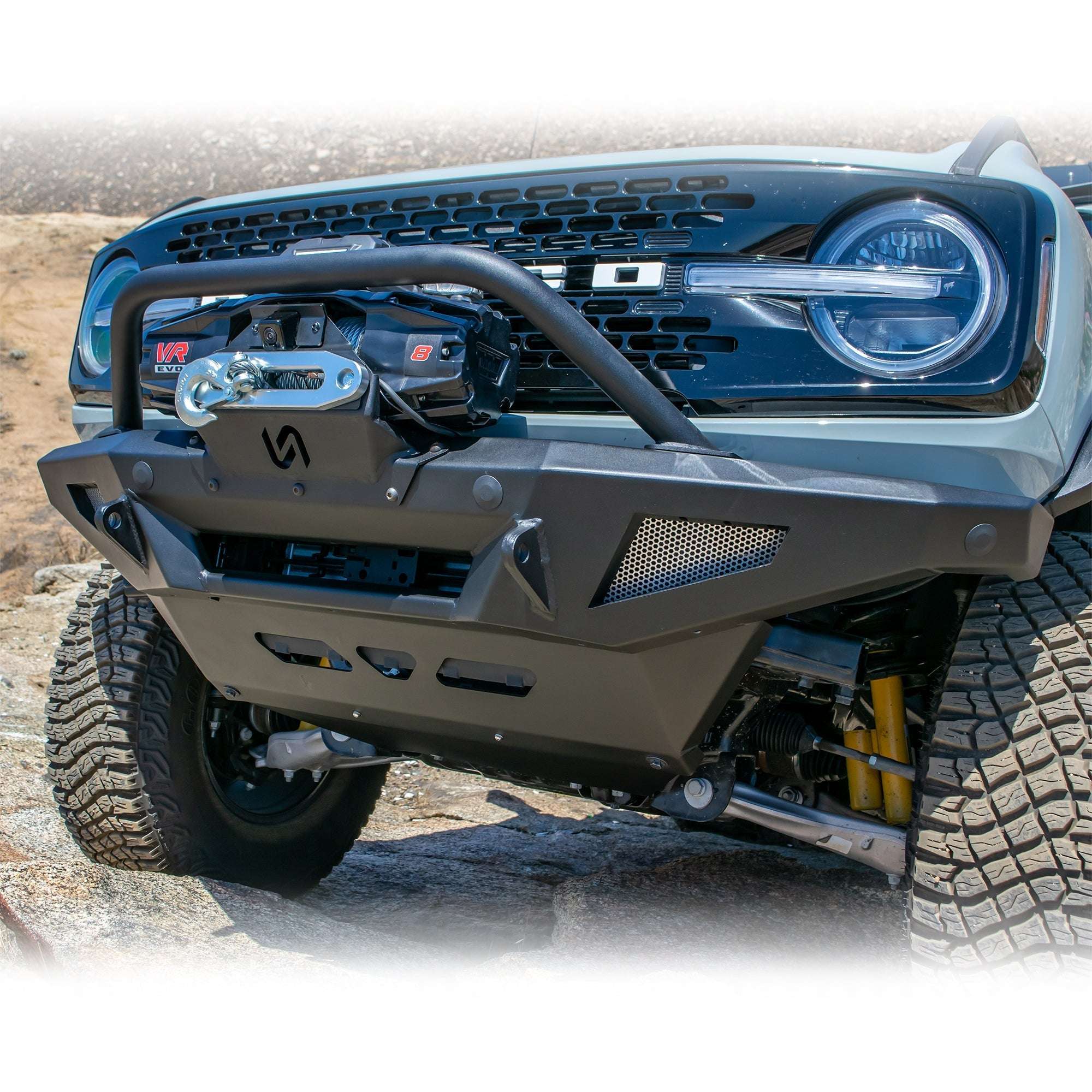 2021+ Ford Bronco Front Bumper Package | Bumper | Skid Plate | Winch Mount | Bull Bar - Turn Offroad
