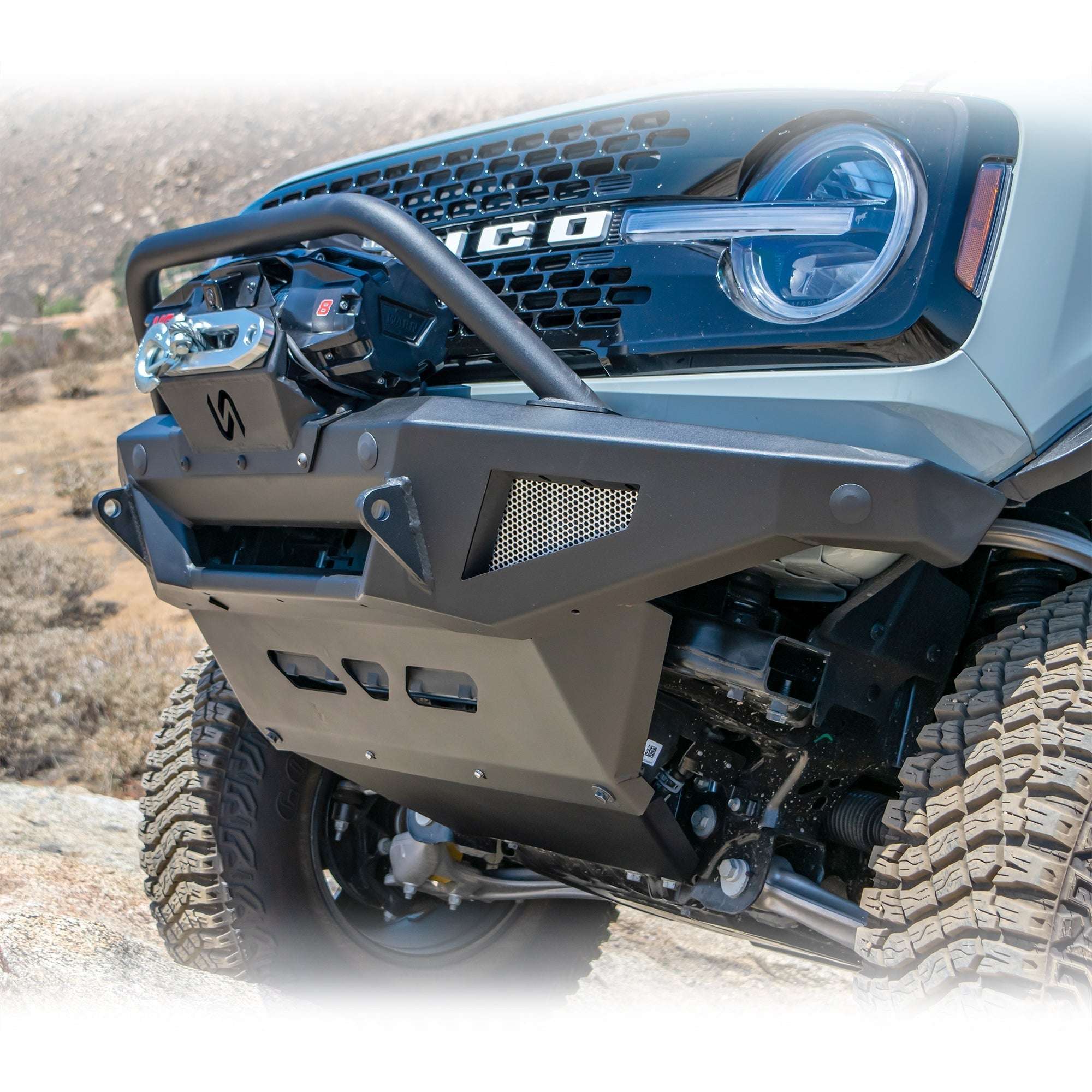 2021+ Ford Bronco Front Bumper Package | Bumper | Skid Plate | Winch Mount | Bull Bar - Turn Offroad