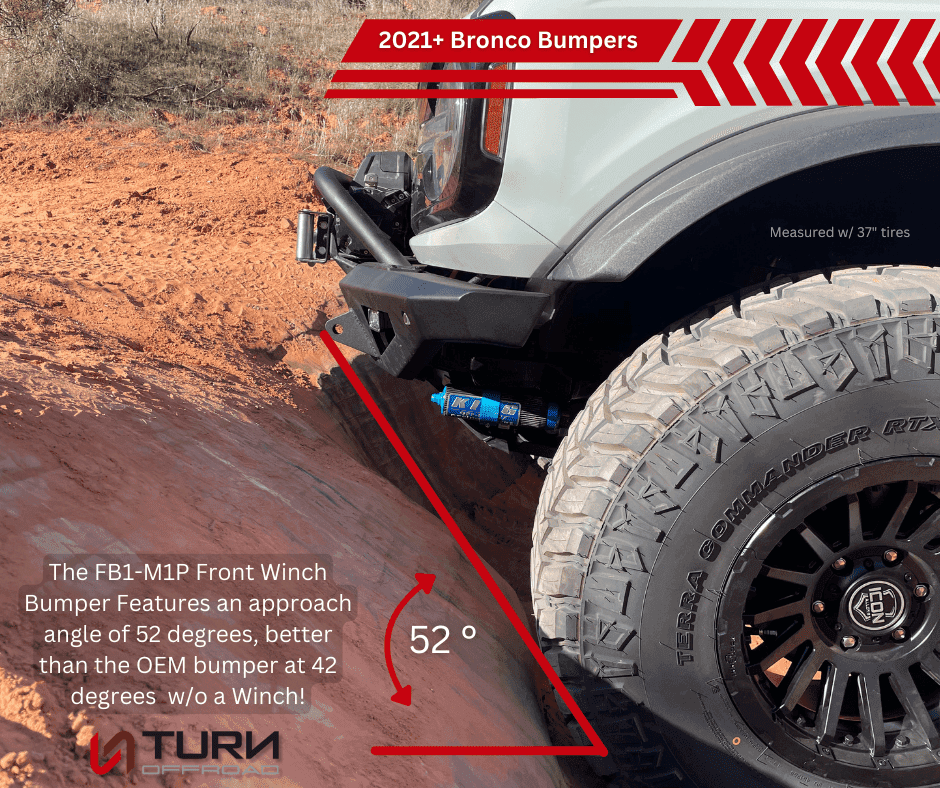 2021+ Ford Bronco Front Bumper Package | Bumper | Skid Plate | Winch Mount | Bull Bar - Turn Offroad