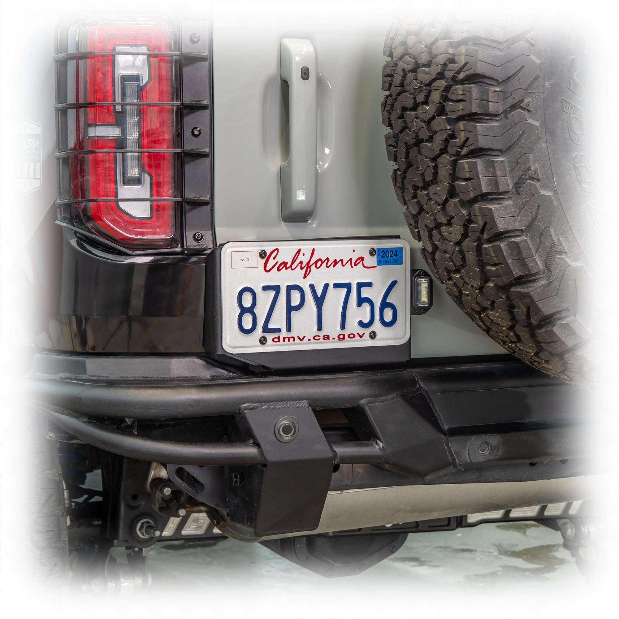 2021+ Ford Bronco License Plate Relocation Bracket - Turn Offroad