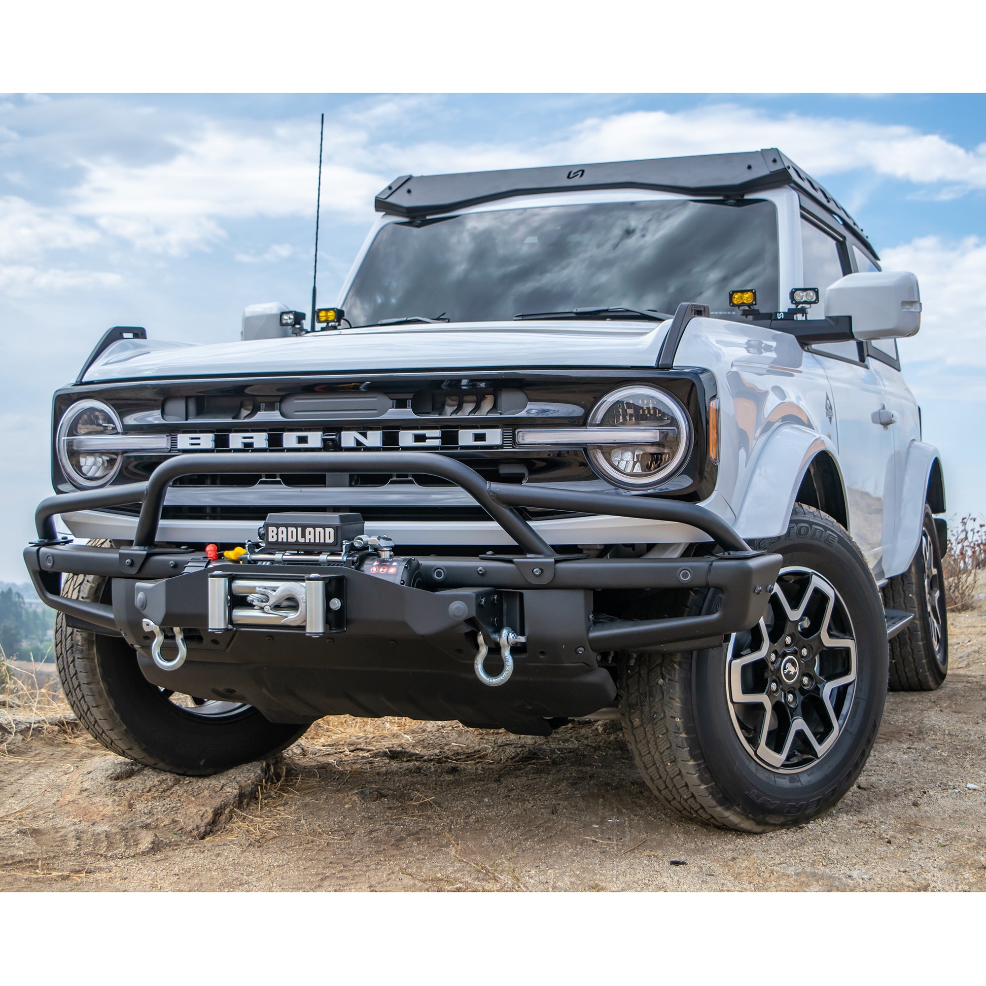 2021+ Ford Bronco OEM Modular Bumper / Raptor Winch Plate - Turn Offroad