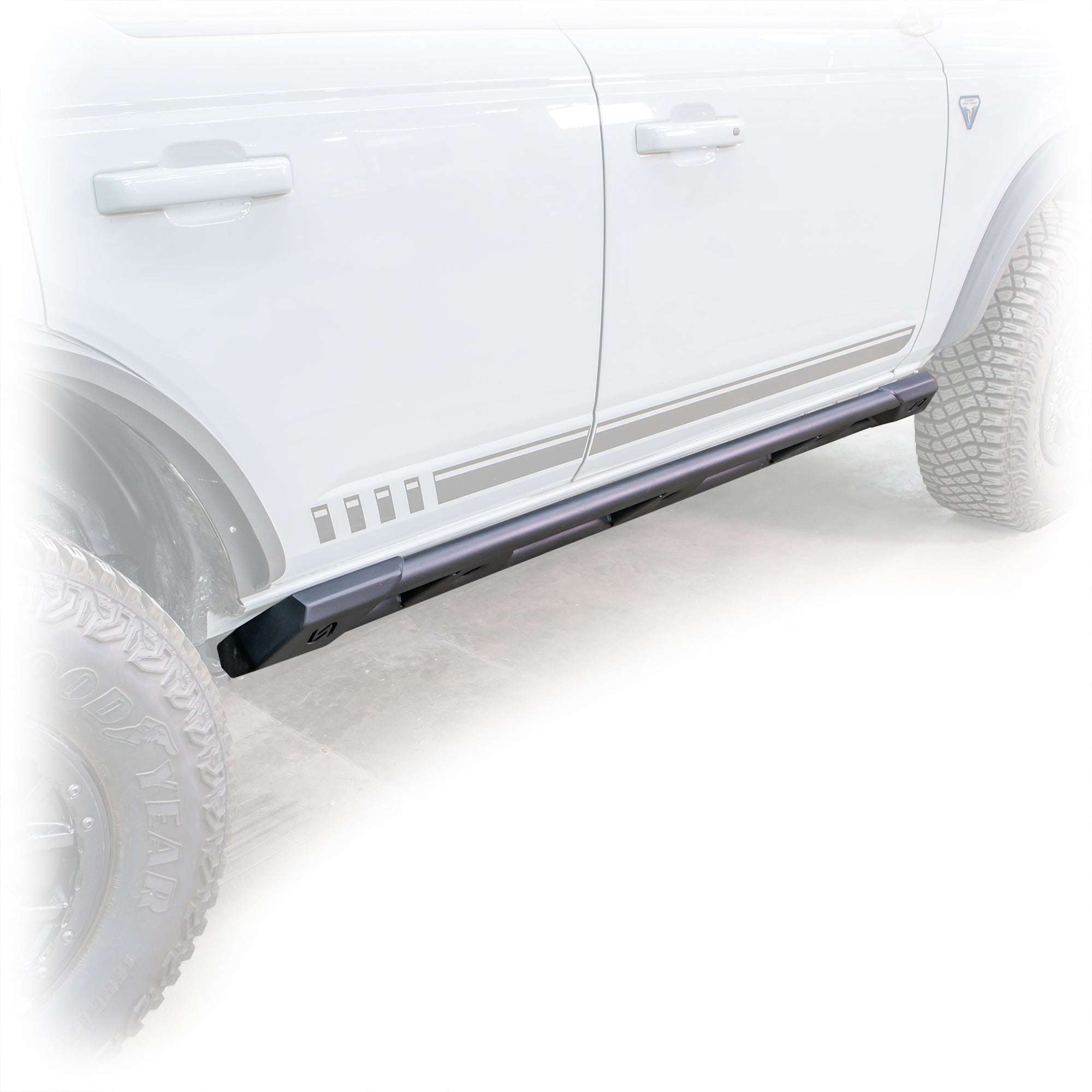 2021+ Ford Bronco Rock Sliders 4 - Door - Turn Offroad