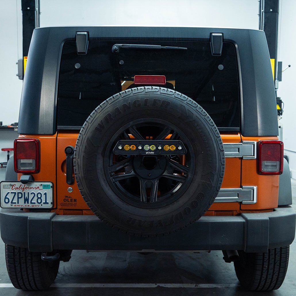 Center-Mount 3rd Brake Light and Chase Light for Jeep Wrangler JK - Turn Offroad