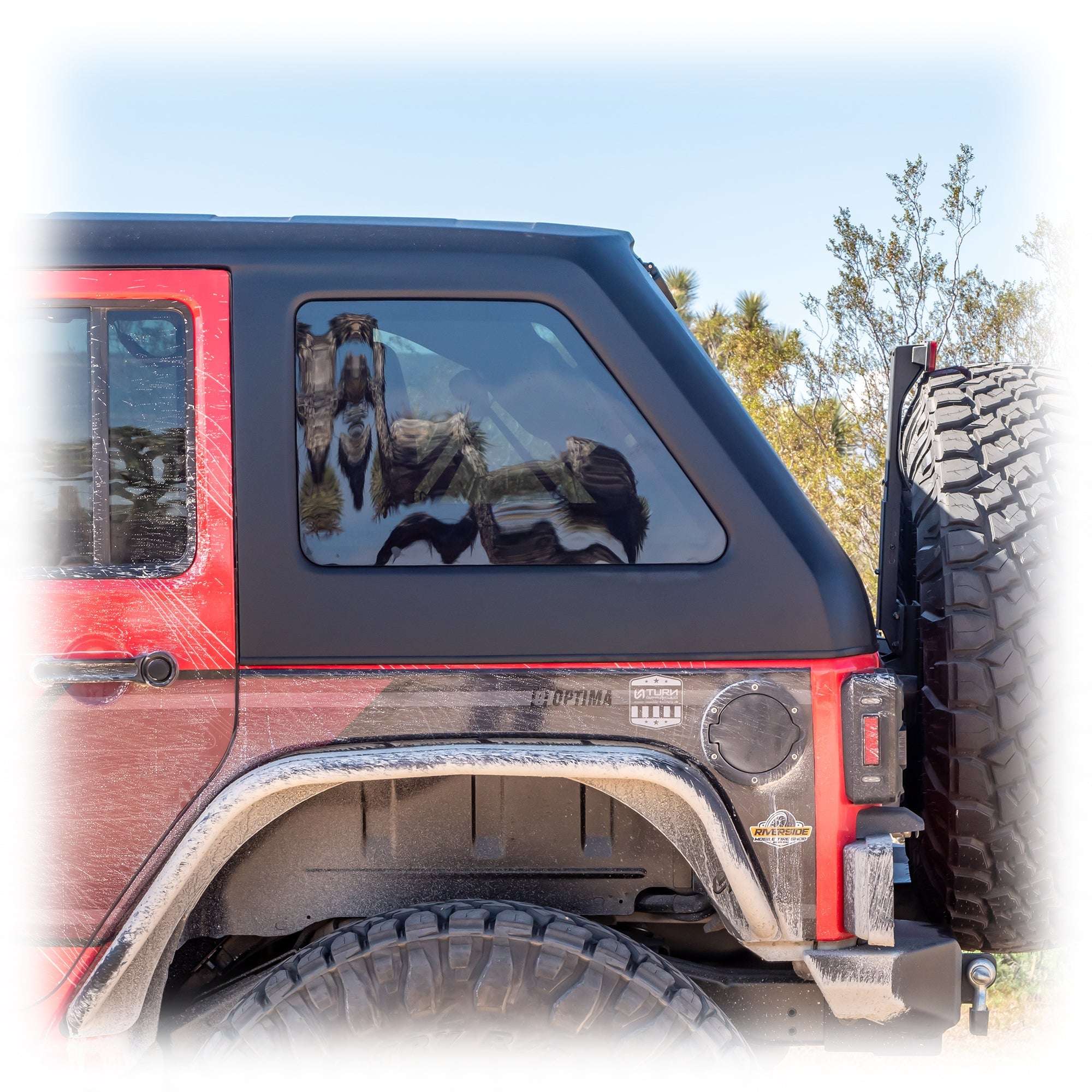 Fastback Hard Top for 2007 - 2018 Jeep JKU | w/ Removable Targa Panel - Turn Offroad