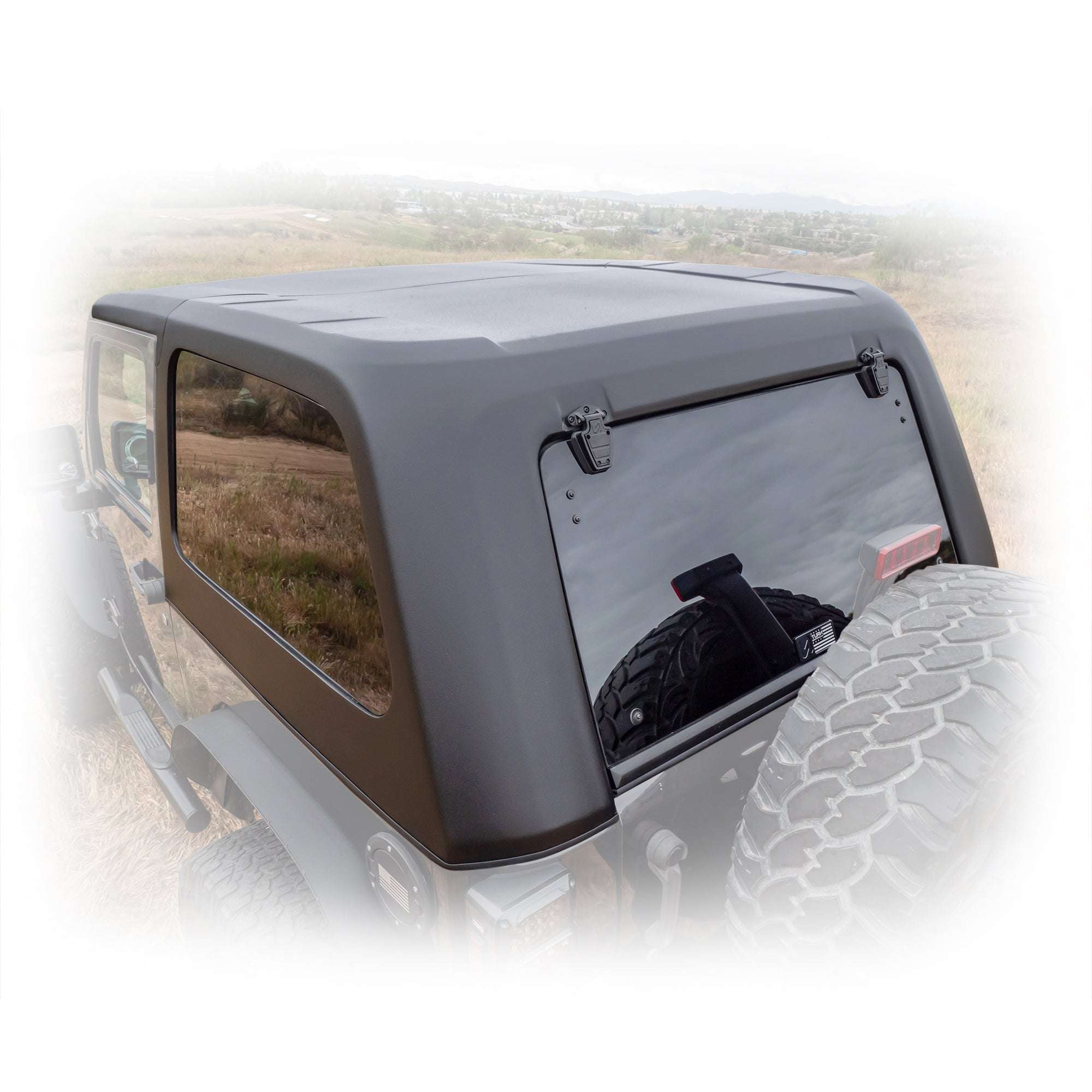 Jeep JK 2‑Door Fastback 2‑Piece Hard Top | 2007–2018 - Turn Offroad