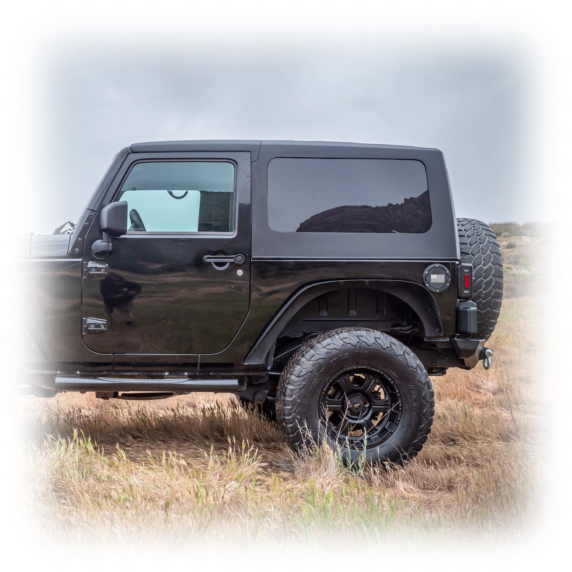 Jeep JK 2‑Door Squareback 2‑Piece Hard Top | 2007–2018 - Turn Offroad