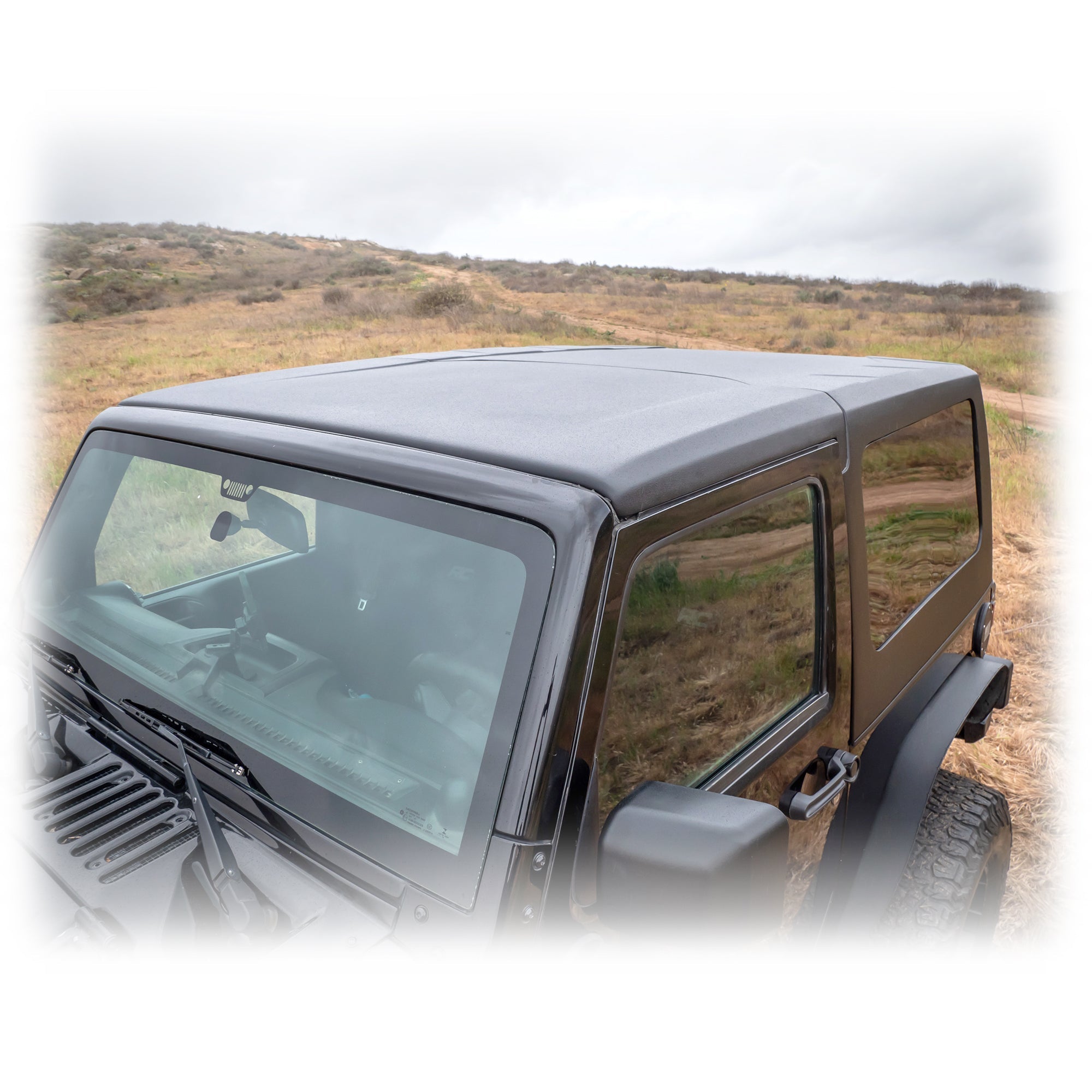 Jeep JK 2‑Door Squareback 2‑Piece Hard Top | 2007–2018 - Turn Offroad