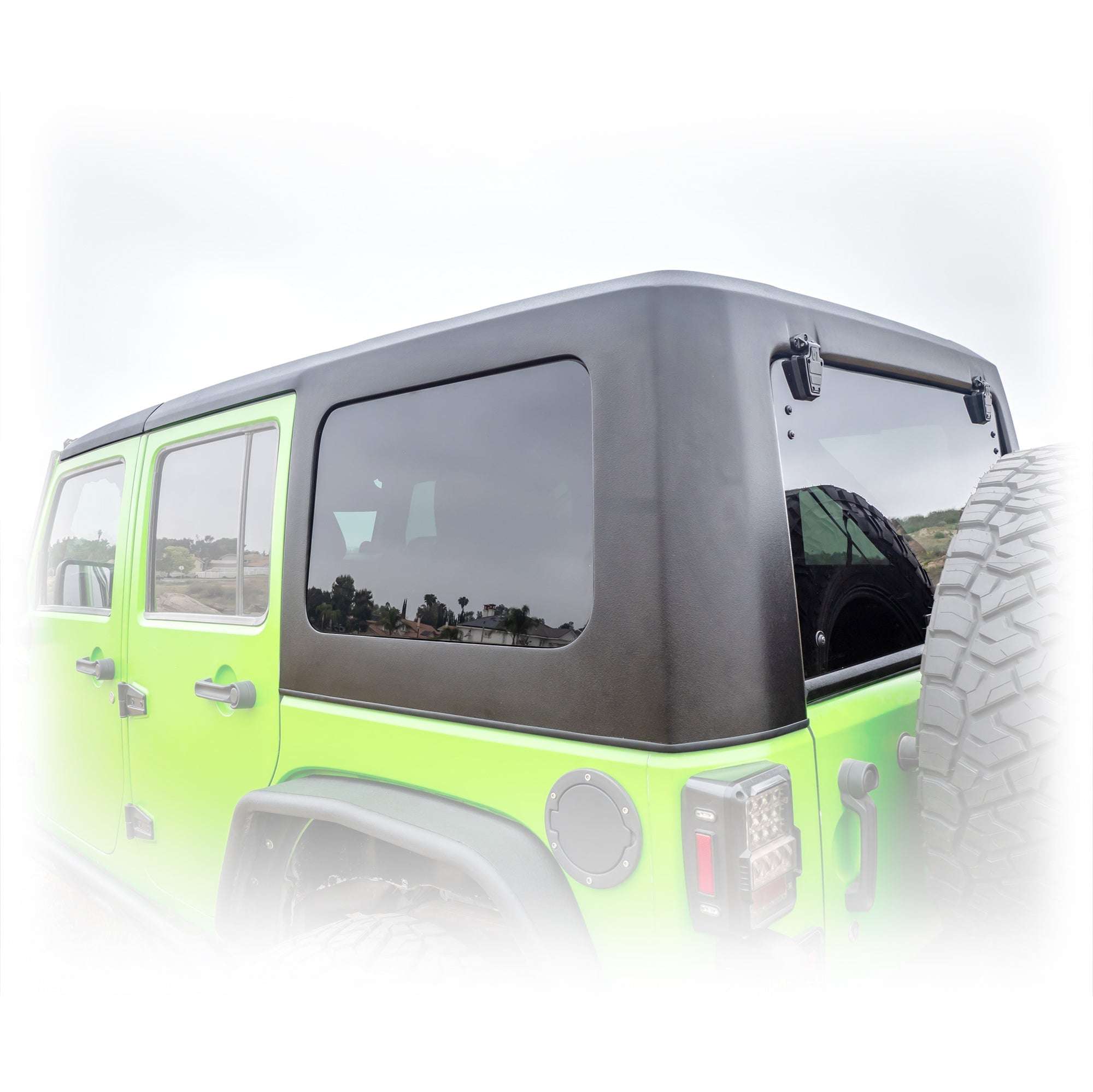 Jeep JK 4‑Door Squareback 2‑Piece Hard Top | 2007–2018 - Turn Offroad