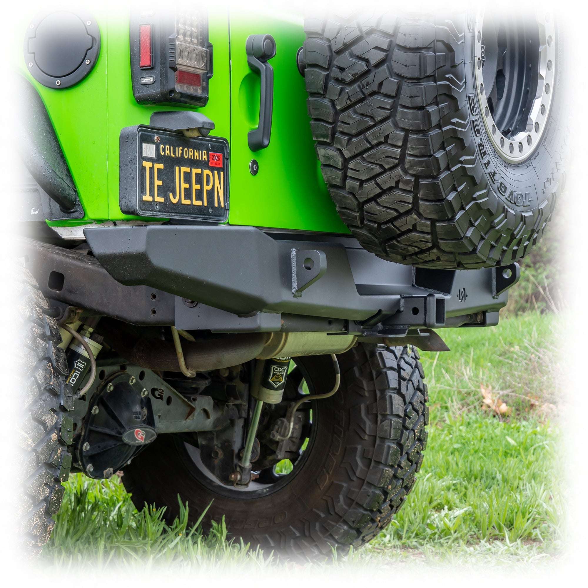 Jeep JK Rear Bumper with Hitch Receiver | 2007–2018 - Turn Offroad