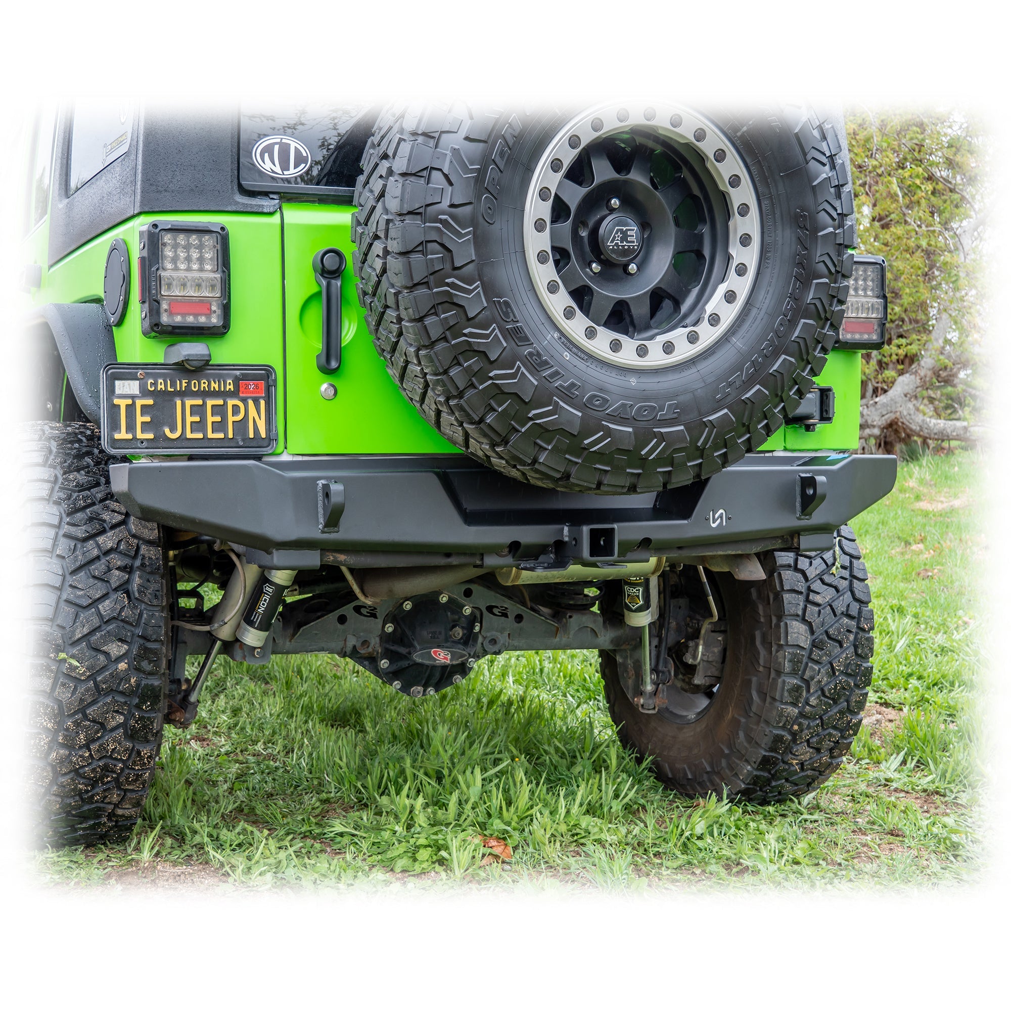 Jeep JK Rear Bumper with Hitch Receiver | 2007–2018 - Turn Offroad