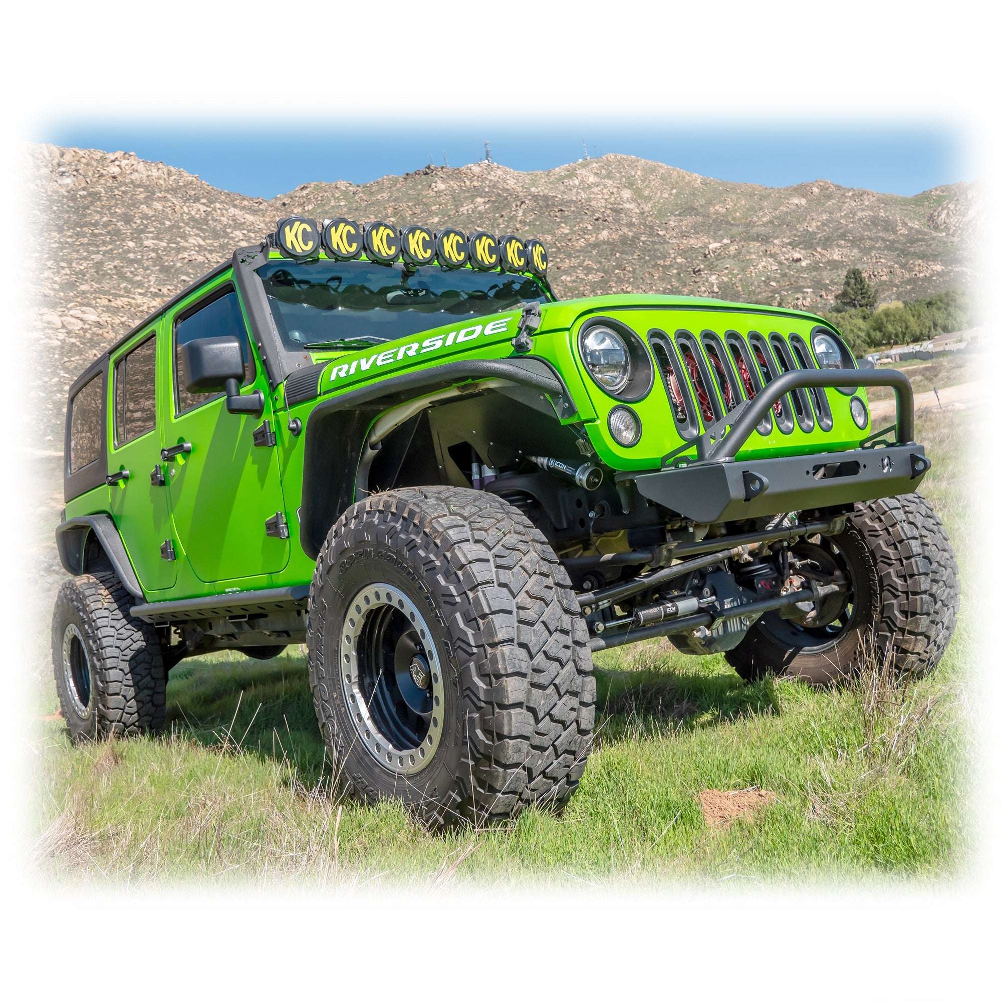 Jeep JK Rock Slider Steps with Frame - Mount System | 2007 - 2018 - Turn Offroad