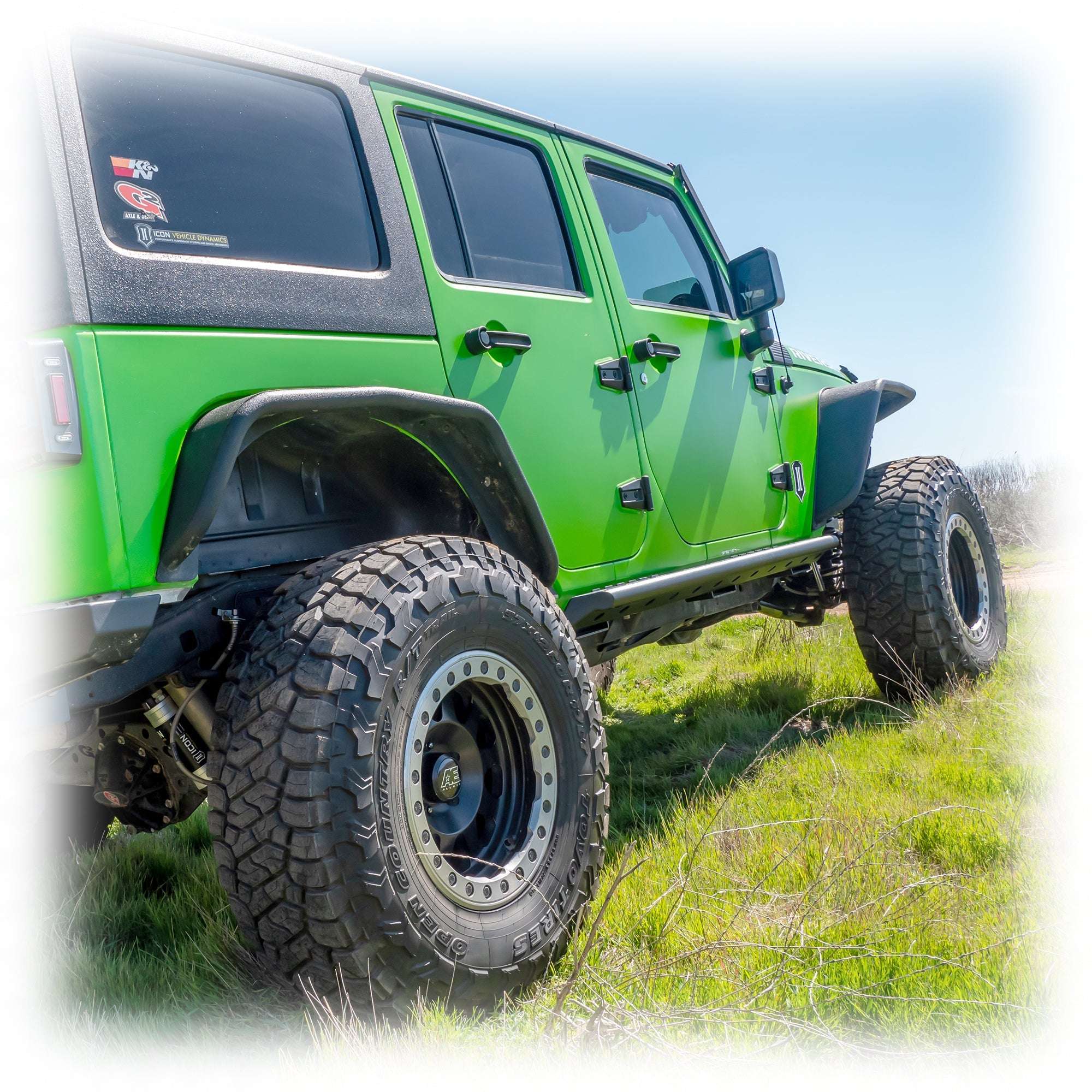 Jeep JK Rock Slider Steps with Frame - Mount System | 2007 - 2018 - Turn Offroad
