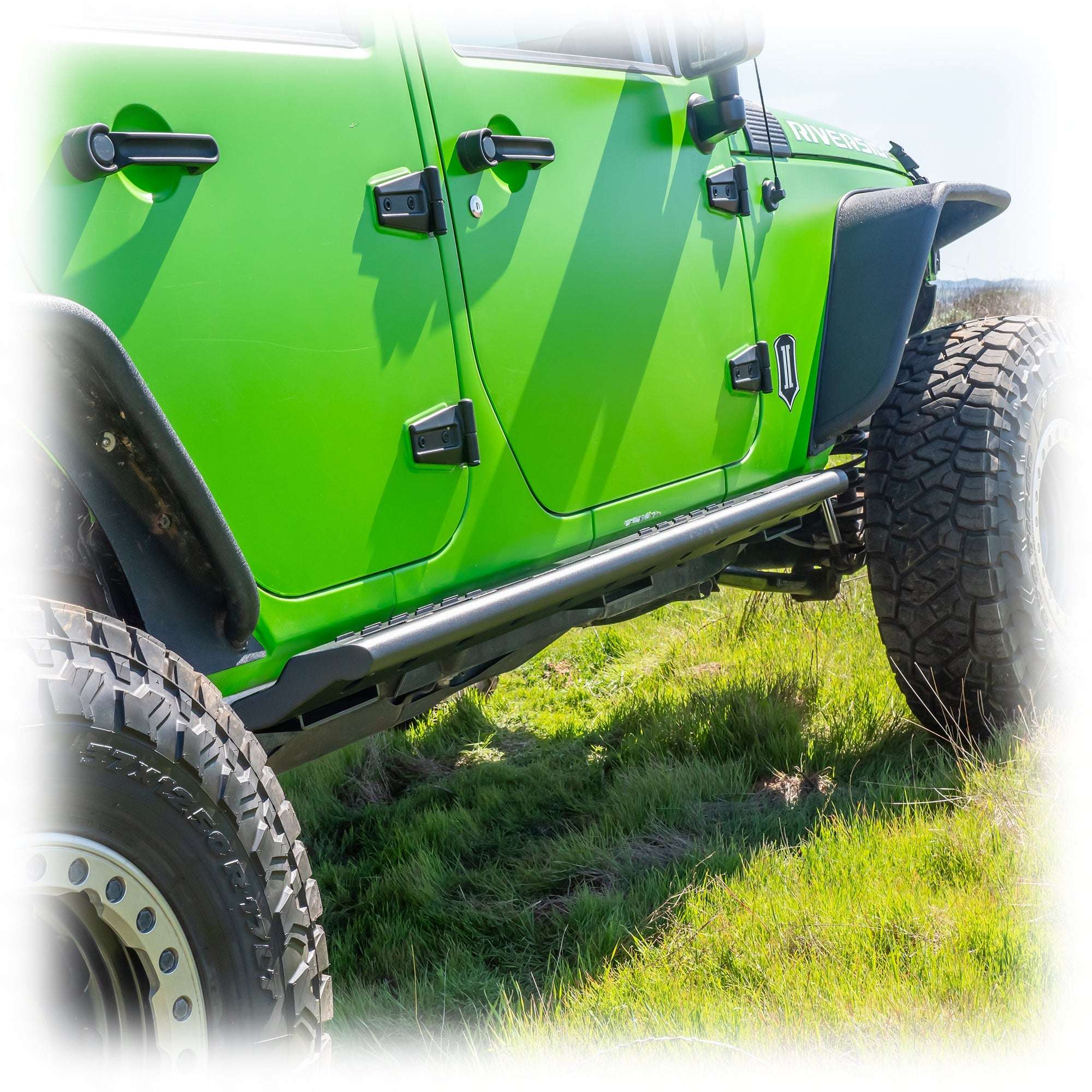 Jeep JK Rock Slider Steps with Frame - Mount System | 2007 - 2018 - Turn Offroad