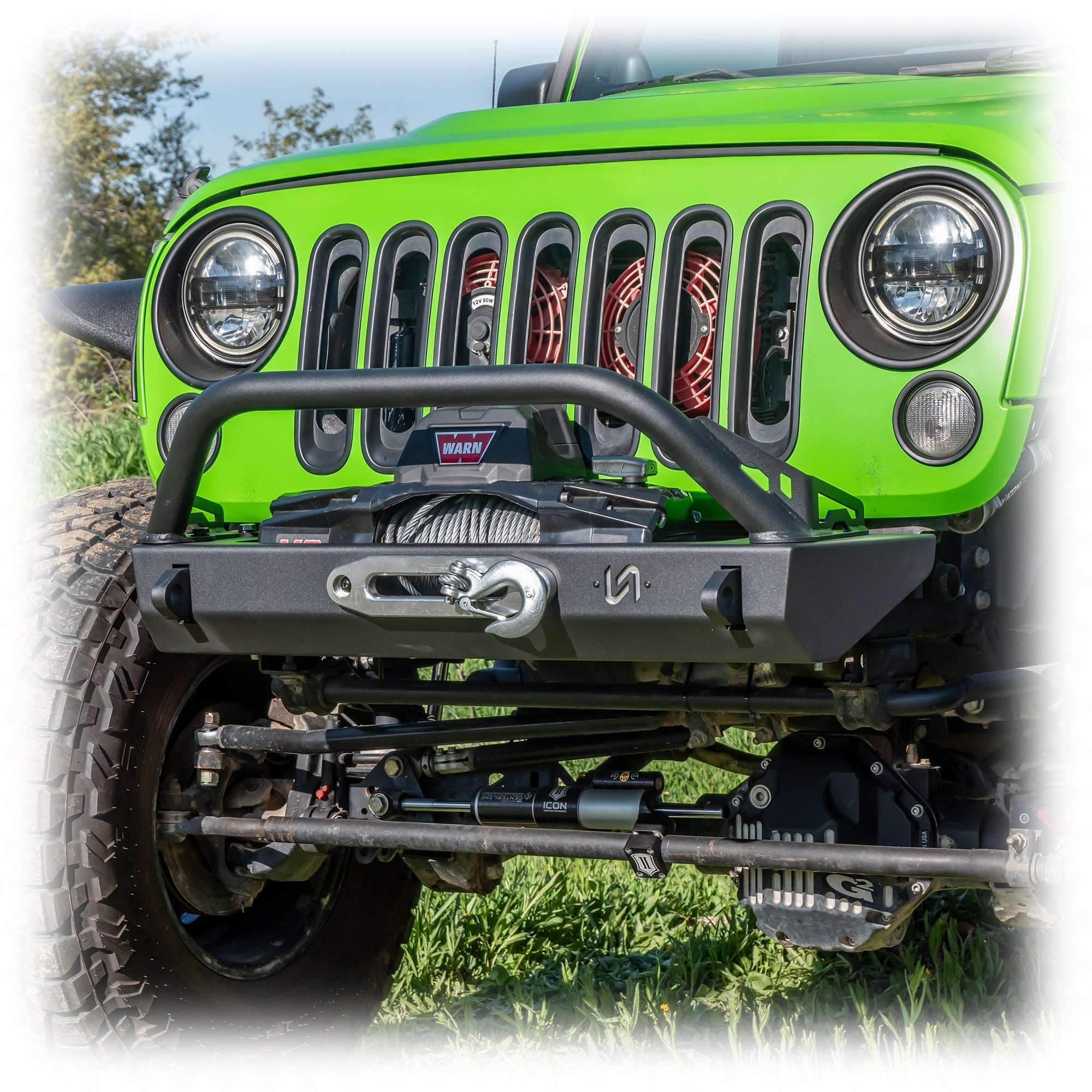 Jeep JK | Stubby Front Bumper | High - Clearance, Winch - Ready | 2007 - 2018 - Turn Offroad