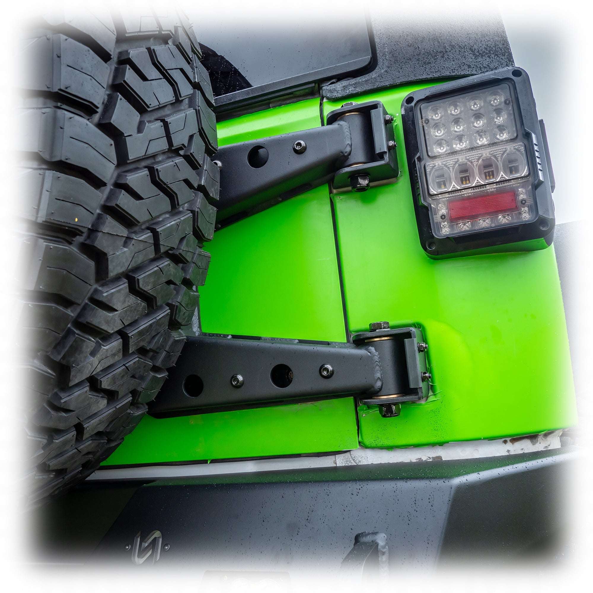 Jeep JK Tire Carrier + Tailgate Reinforcement | 2007–2018 - Turn Offroad