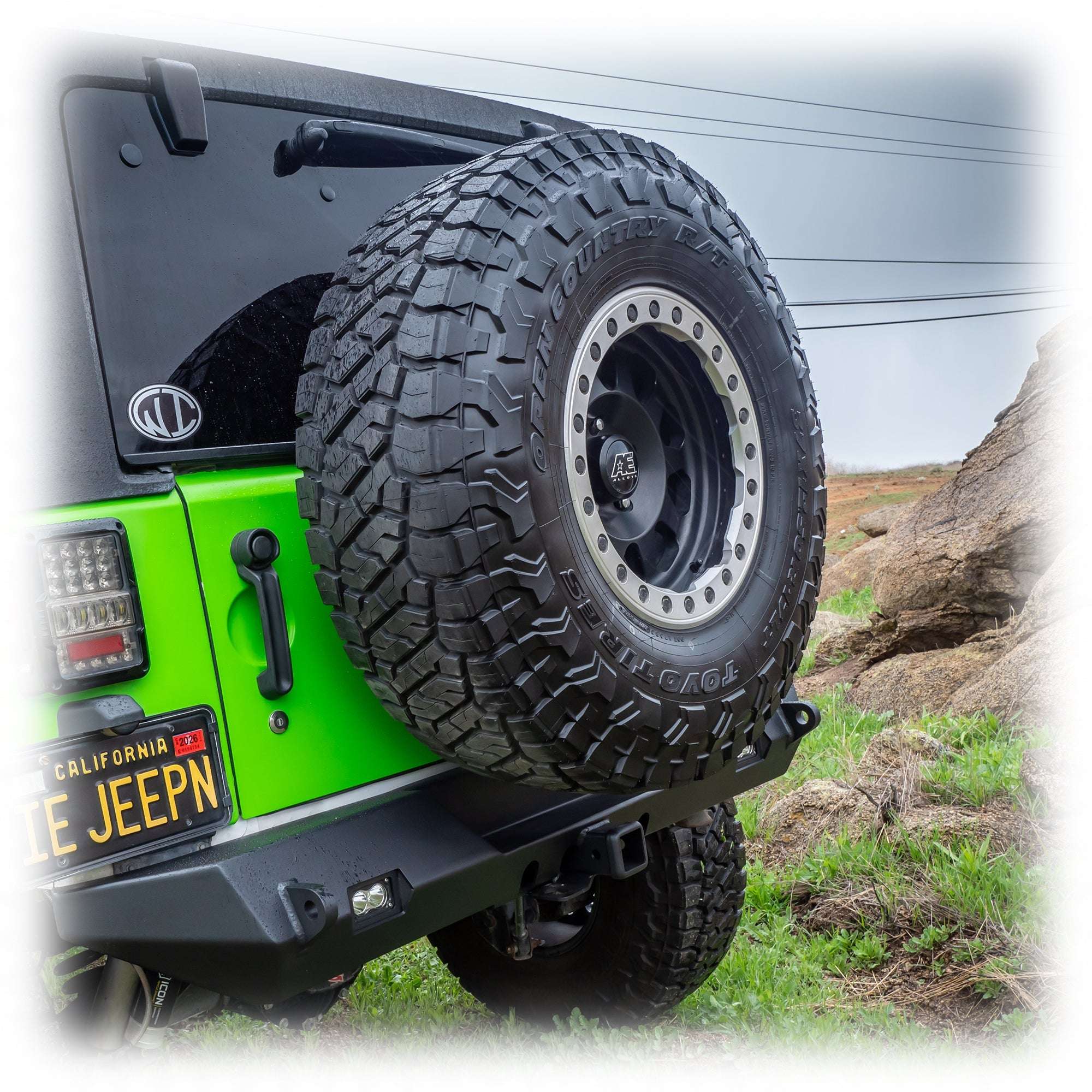 Jeep JK Tire Carrier + Tailgate Reinforcement | 2007–2018 - Turn Offroad