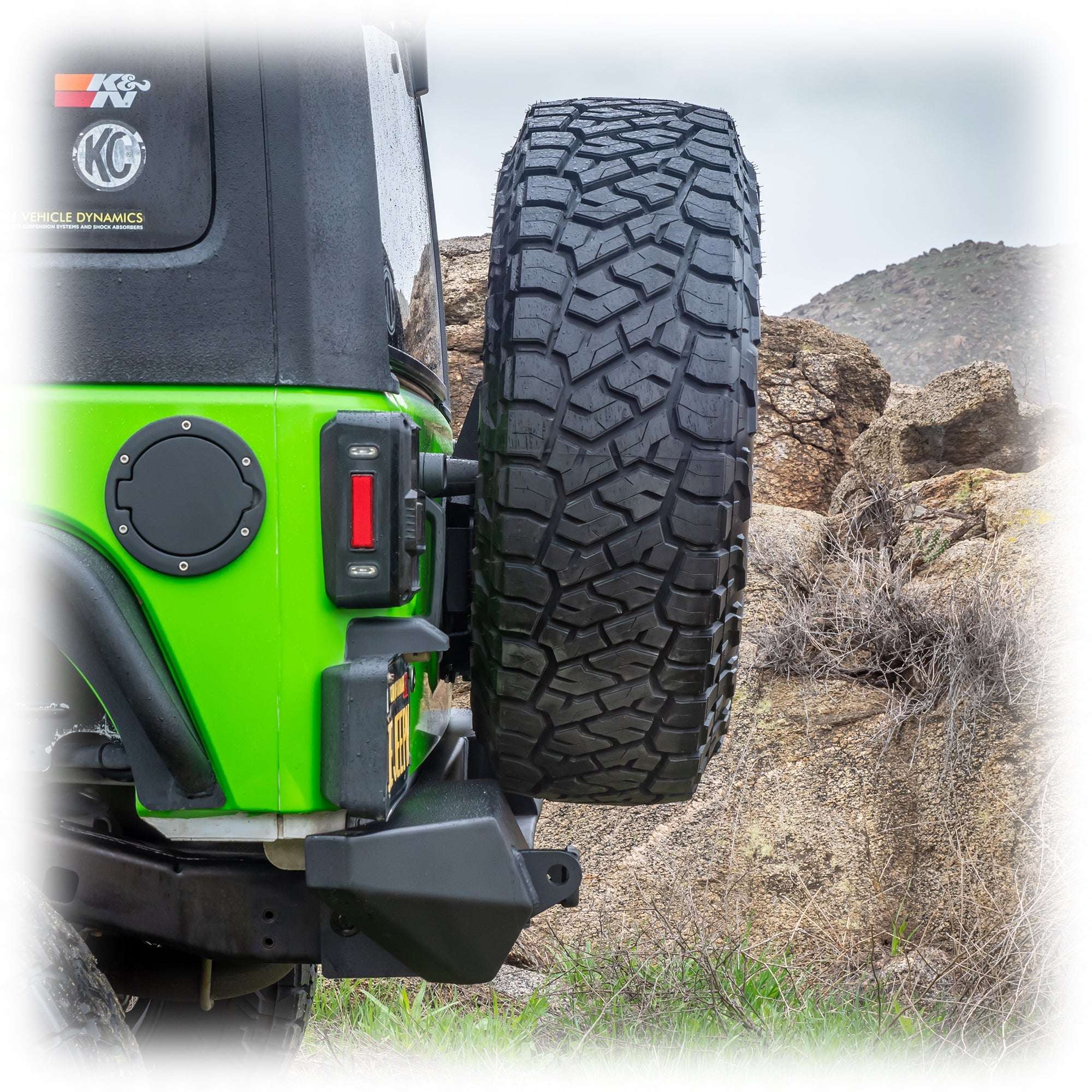 Jeep JK Tire Carrier + Tailgate Reinforcement | 2007–2018 - Turn Offroad