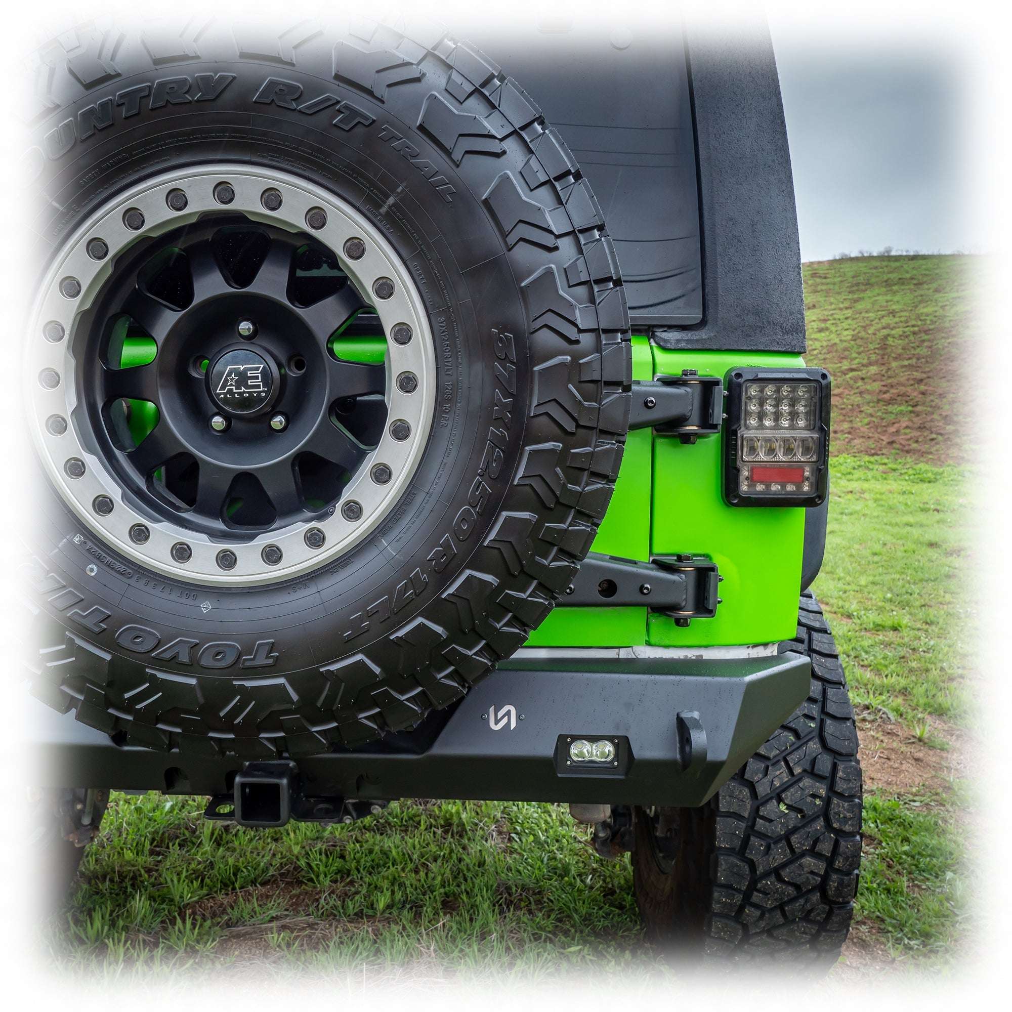 Jeep JK Tire Carrier + Tailgate Reinforcement | 2007–2018 - Turn Offroad