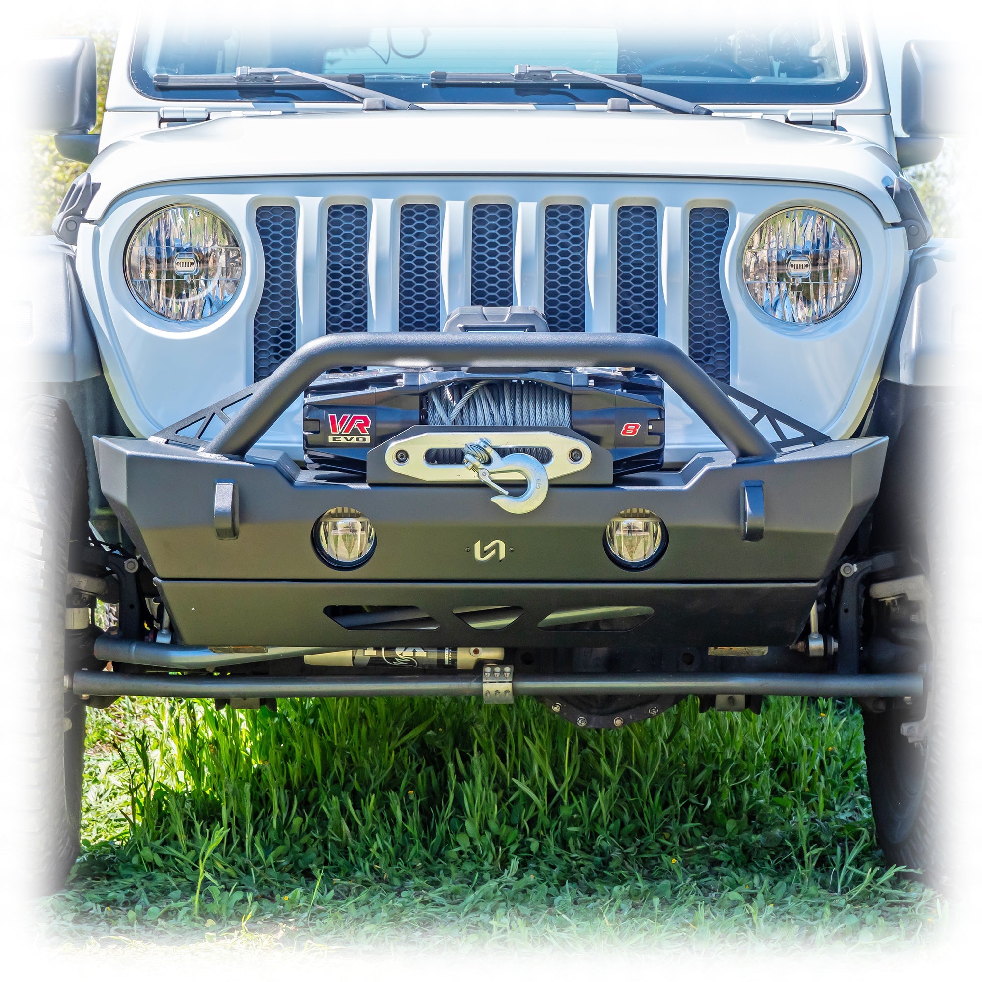 Jeep JK/JL/JT Front Bumper with Bolt - On Bull Bar & Skid Plate | 2007–2025 - Turn Offroad