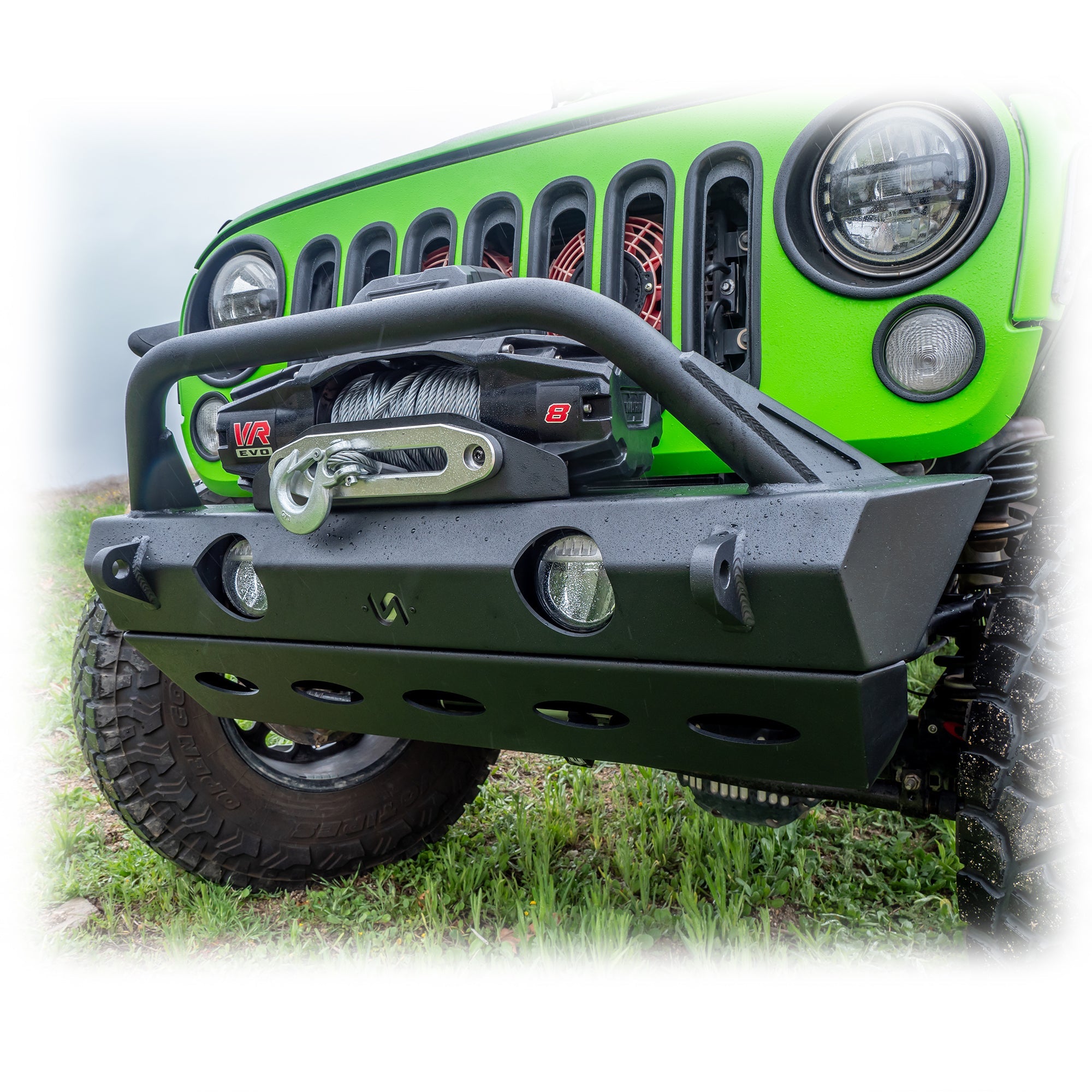 Jeep JK/JL/JT Front Bumper with Full Skid Plate | 2007–2025 - Turn Offroad