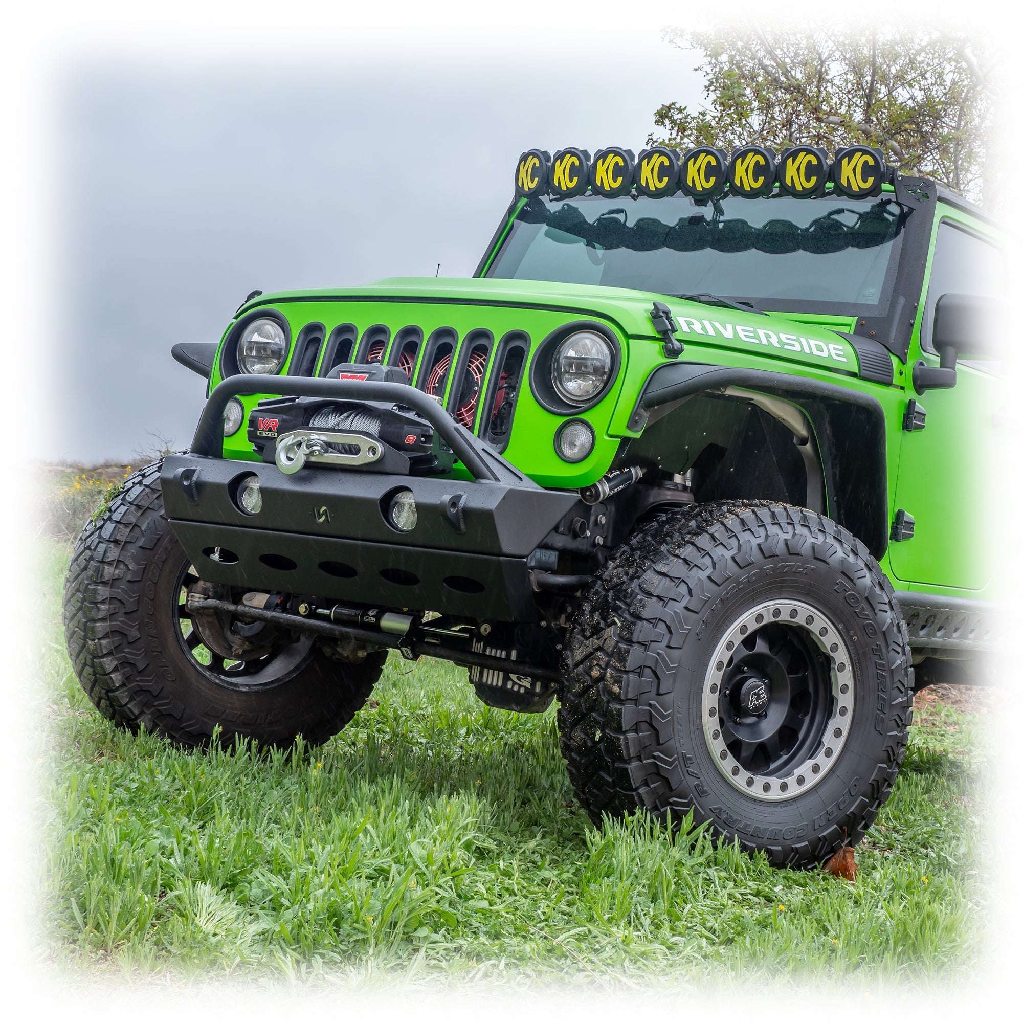 Jeep JK/JL/JT Front Bumper with Full Skid Plate | 2007–2025 - Turn Offroad