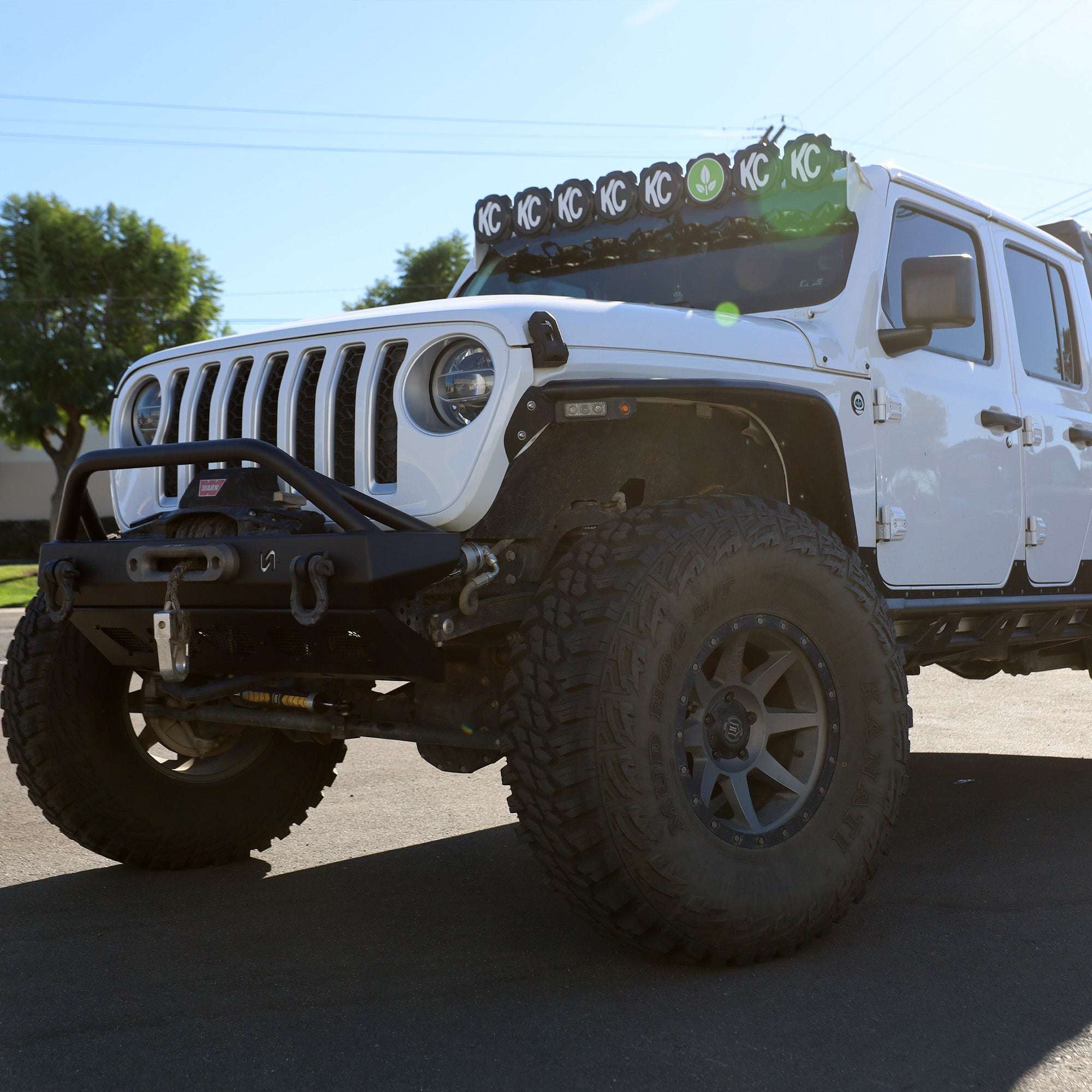 Jeep JK/JL/JT Front Bumper with Welded Bull Bar & Skid Plate | 2007–2025 - Turn Offroad