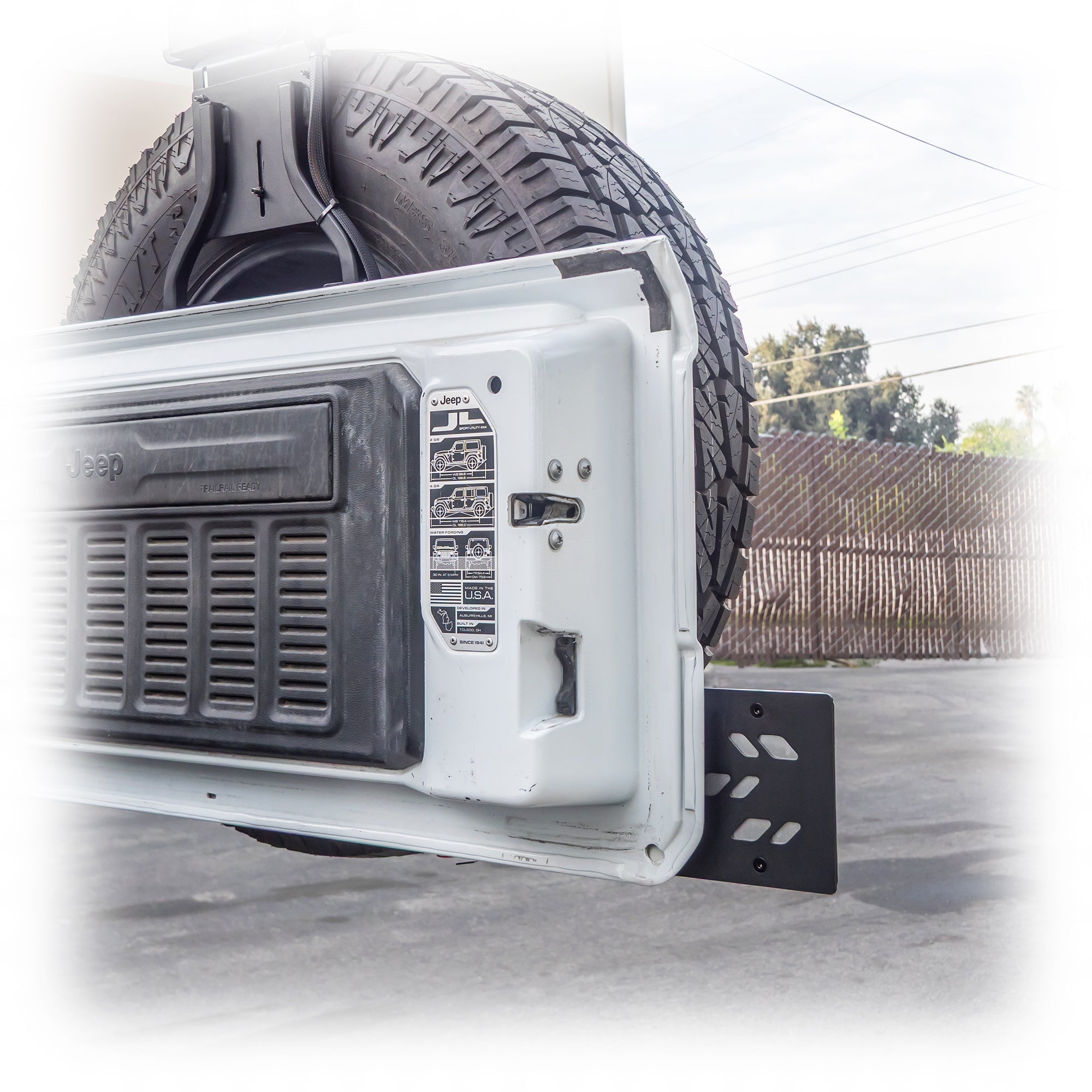 Jeep JL License Plate Relocation Kit - Turn Offroad