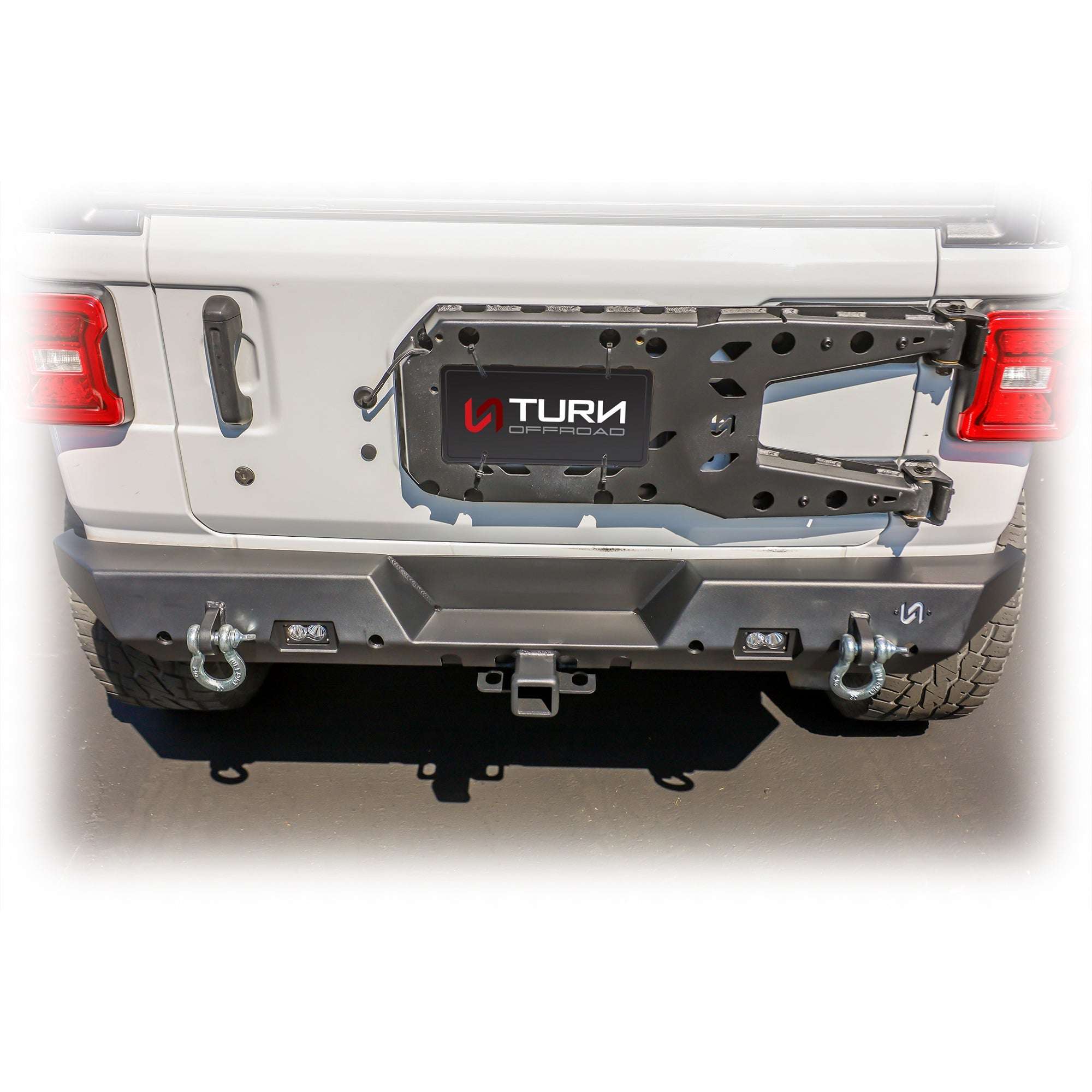 Jeep JL Rear Bumper with LED Pod Lights & Hitch Receiver | 2018–2025 - Turn Offroad