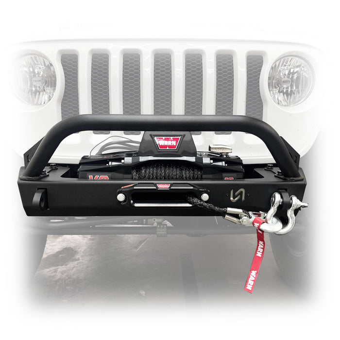 Stubby Front Bumper for Jeep Wrangler JL and Gladiator JT - Turn Offroad