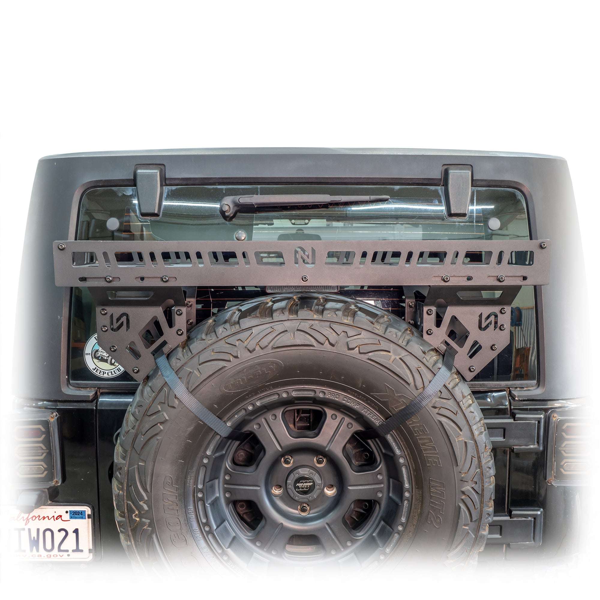 Universal Offroad Spare Tire Storage Rack - Offroad Ice Chest Carrier - Turn Offroad