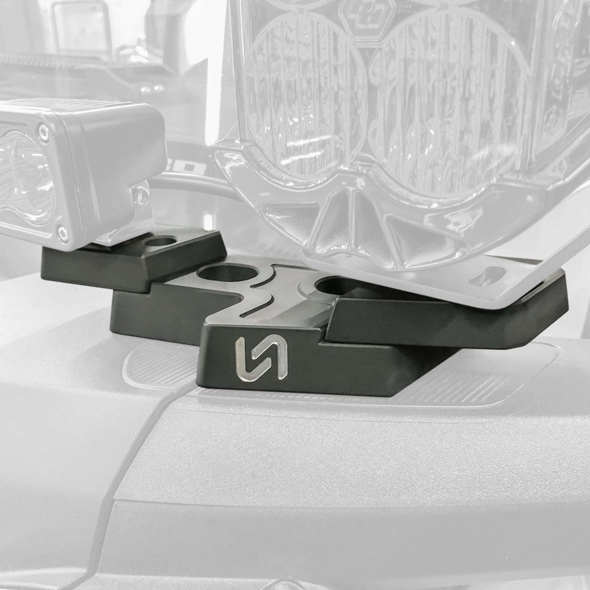2021+ Ford Bronco Billet Mirror Light Mount (Pair) - Turn Offroad