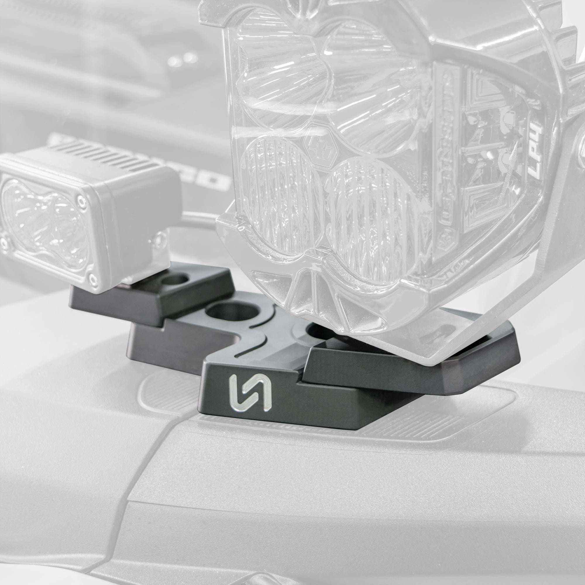 2021+ Ford Bronco Billet Mirror Light Mount (Pair) - Turn Offroad
