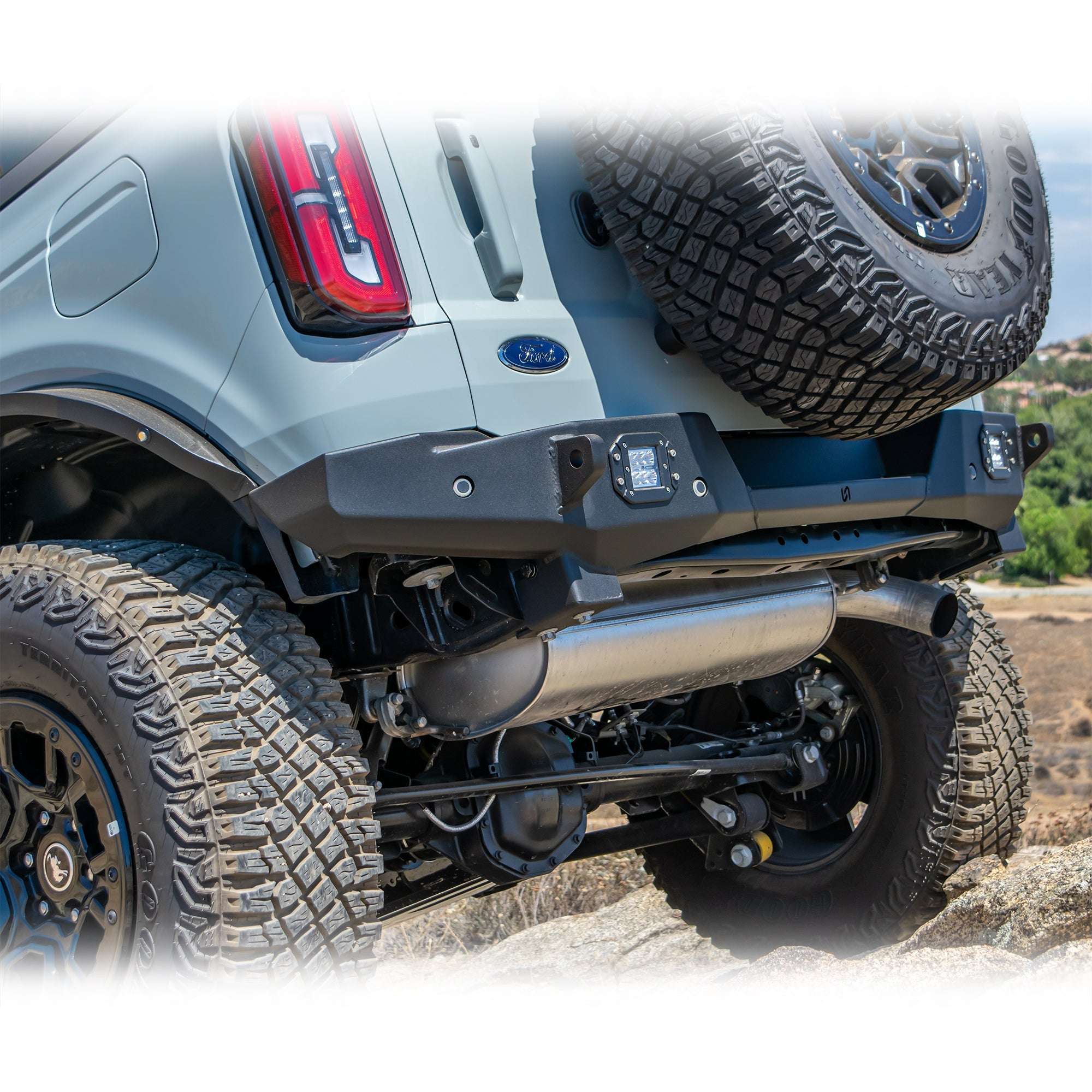 2021+ Ford Bronco Rear Bumper - Zero Series - Turn Offroad