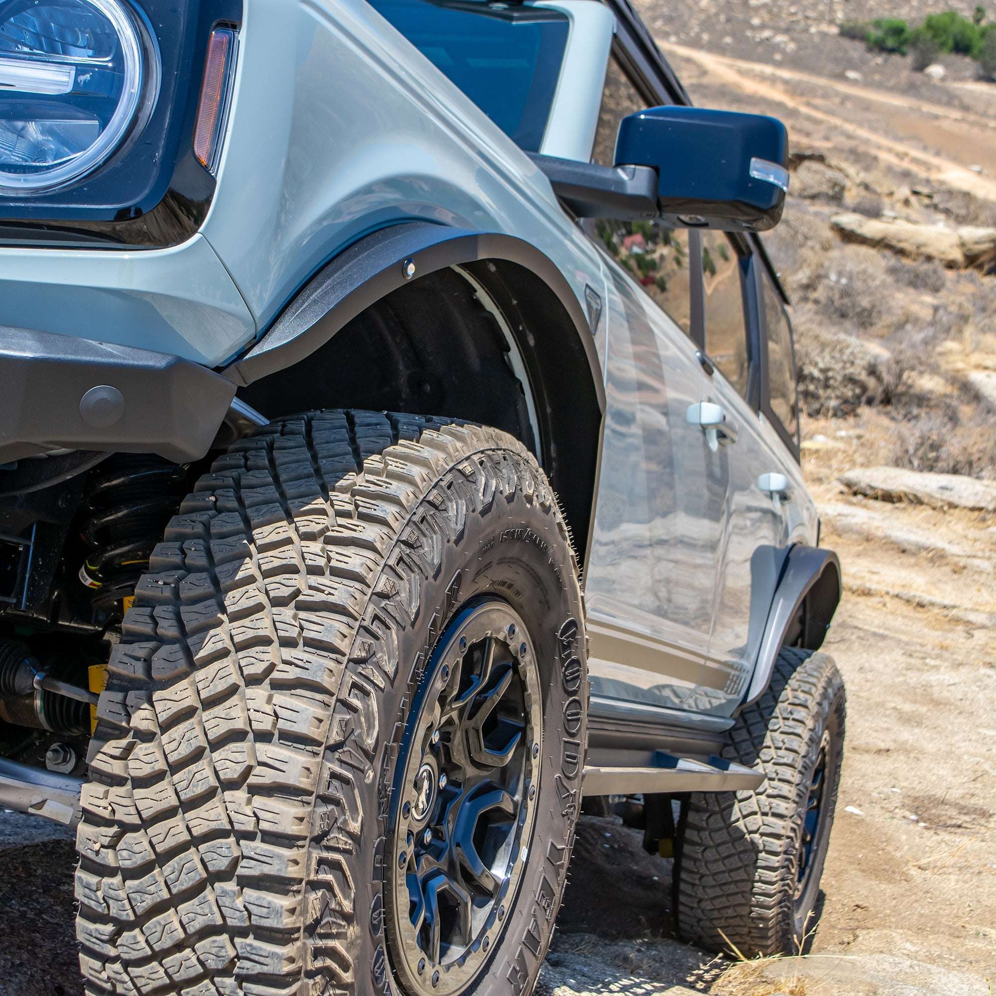 2021+ Ford Bronco Steel Fender Flares Kit w/ Marker Lights - Turn Offroad