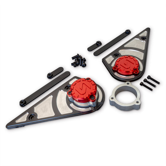 2021+ Ford Bronco Billet Lower Control Arm Mount Covers - Pair - Turn Offroad