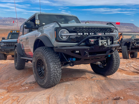 2021+ Ford Bronco Front Bumper Package | Bumper | Skid Plate | Winch Mount | Bull Bar - Turn Offroad