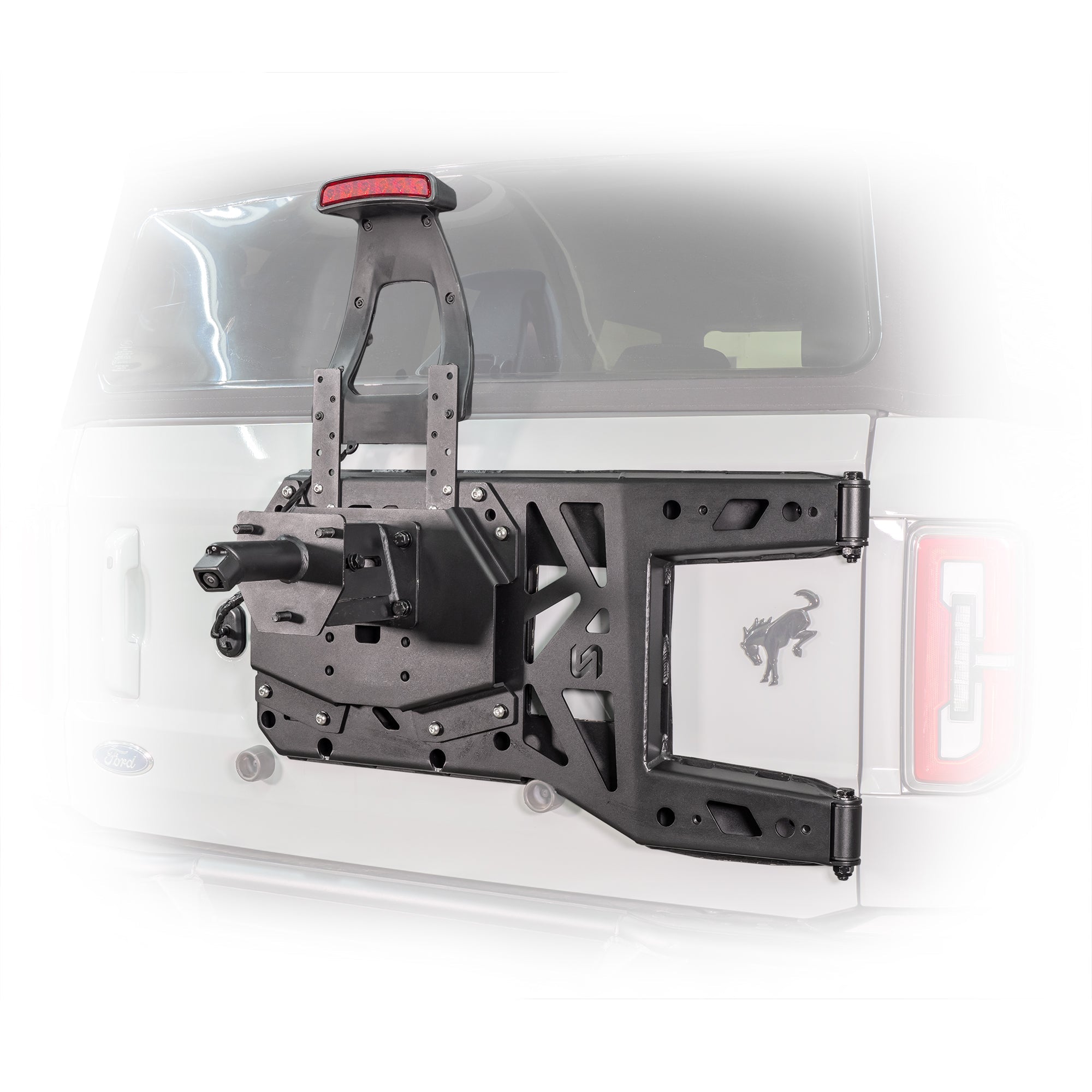 2021+ Ford Bronco HD Tire Carrier Tailgate Reinforcement - Turn Offroad