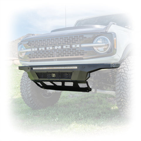 2021+ Ford Bronco Hyperlyte Front Bumper & Skid Plate - Turn Offroad