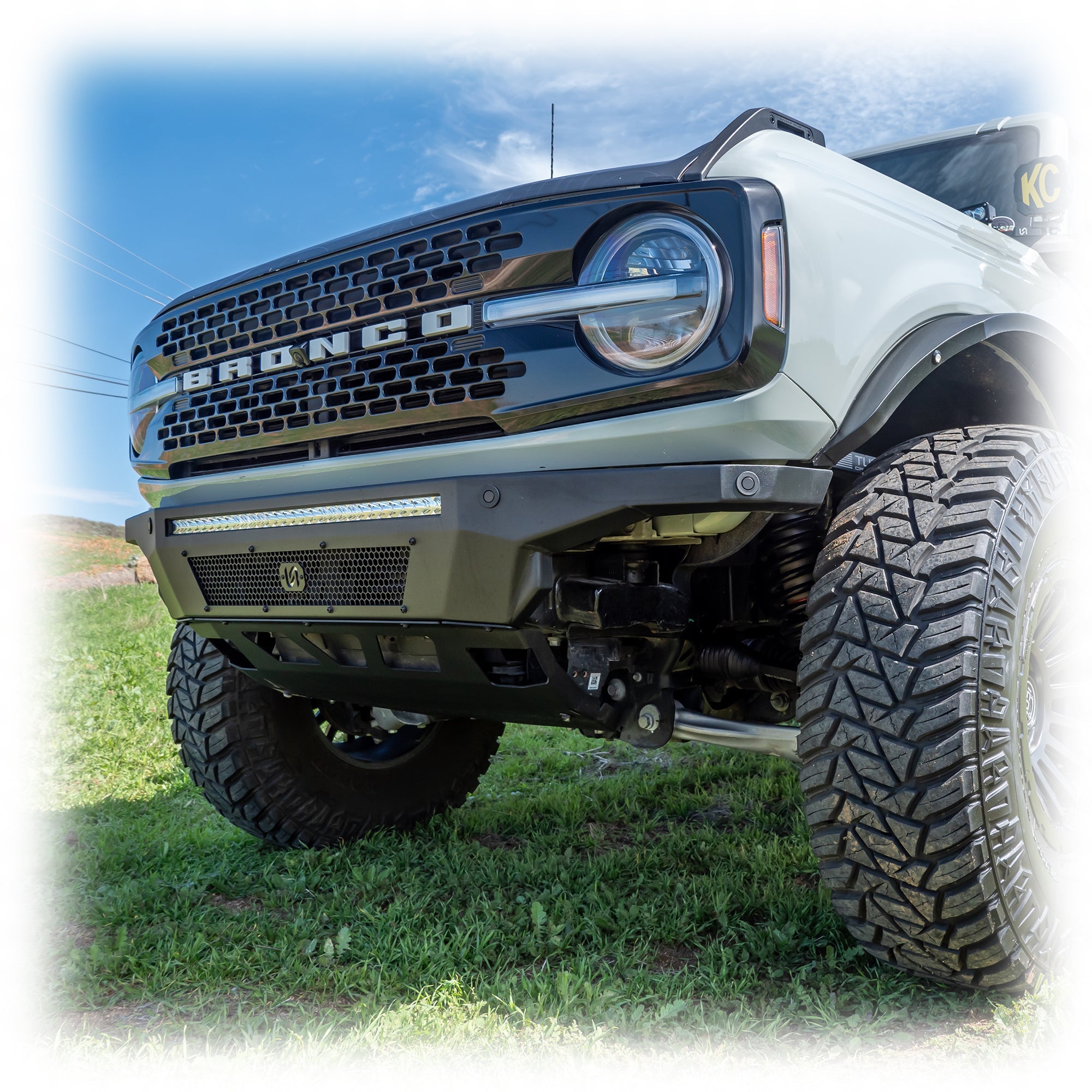 2021+ Ford Bronco Hyperlyte Front Bumper & Skid Plate - Turn Offroad