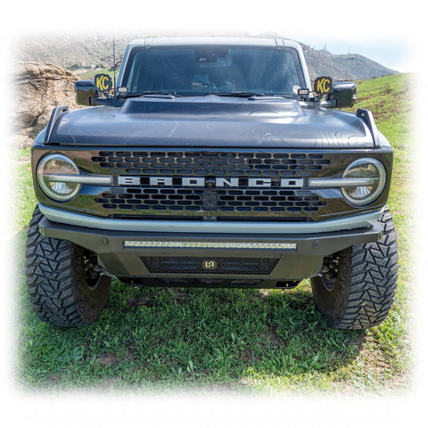 2021+ Ford Bronco Hyperlyte Front Bumper & Skid Plate - Turn Offroad