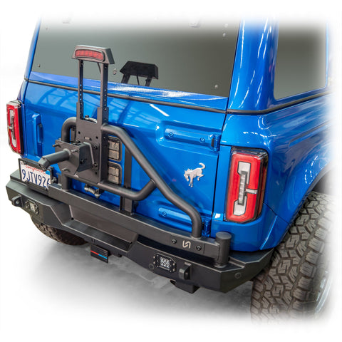 2021+ Ford Bronco Swing - Out Tire Carrier with Lights - Turn Offroad