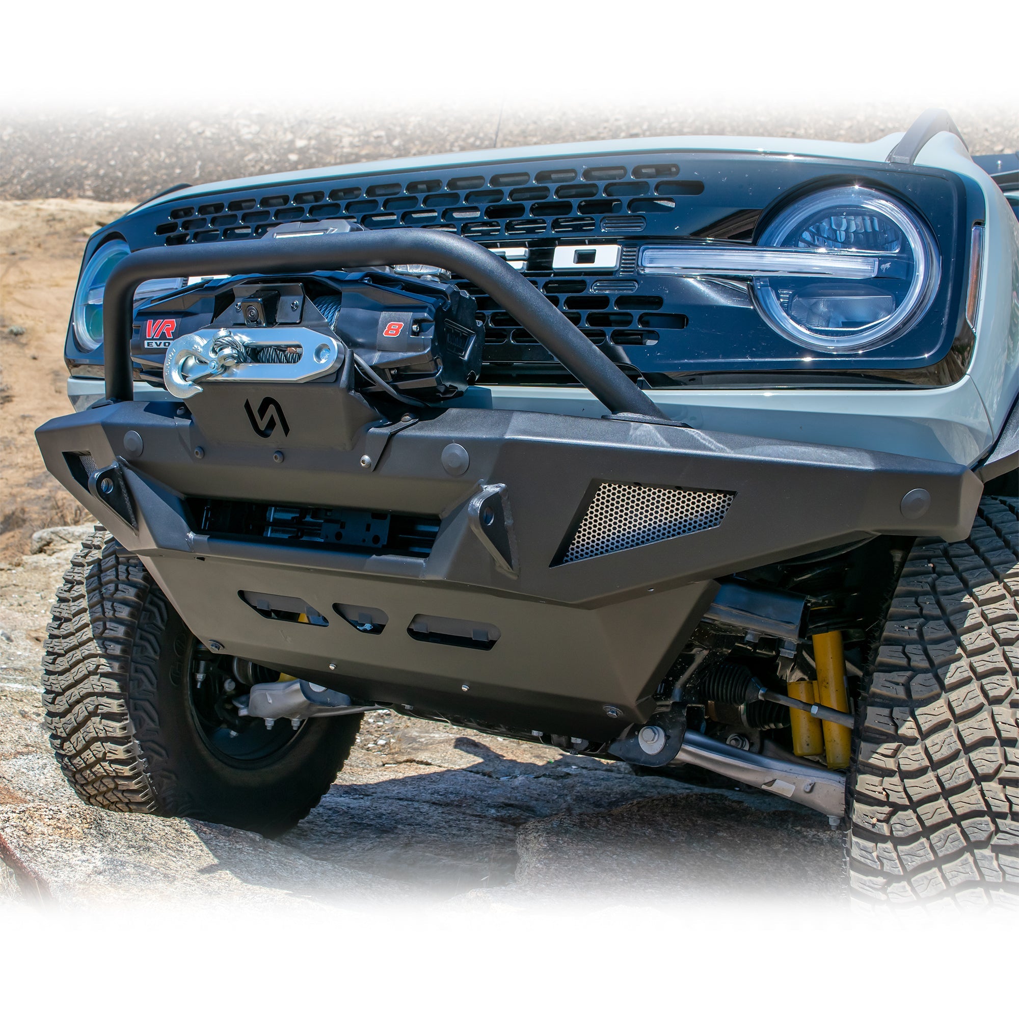 2021+ Ford Bronco Front Bumper Package | Bumper | Skid Plate | Winch Mount | Bull Bar