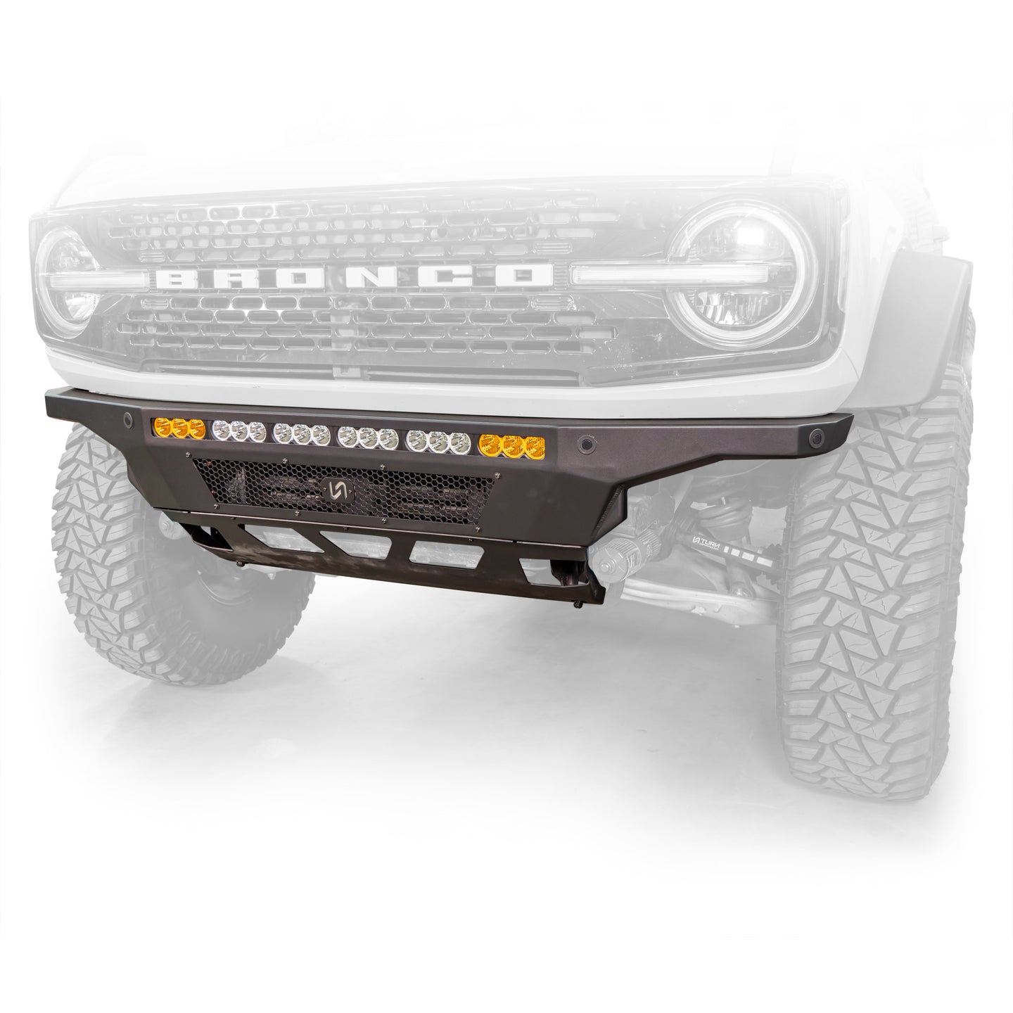 2021+ Ford Bronco Hyperlyte Front Bumper & Skid Plate