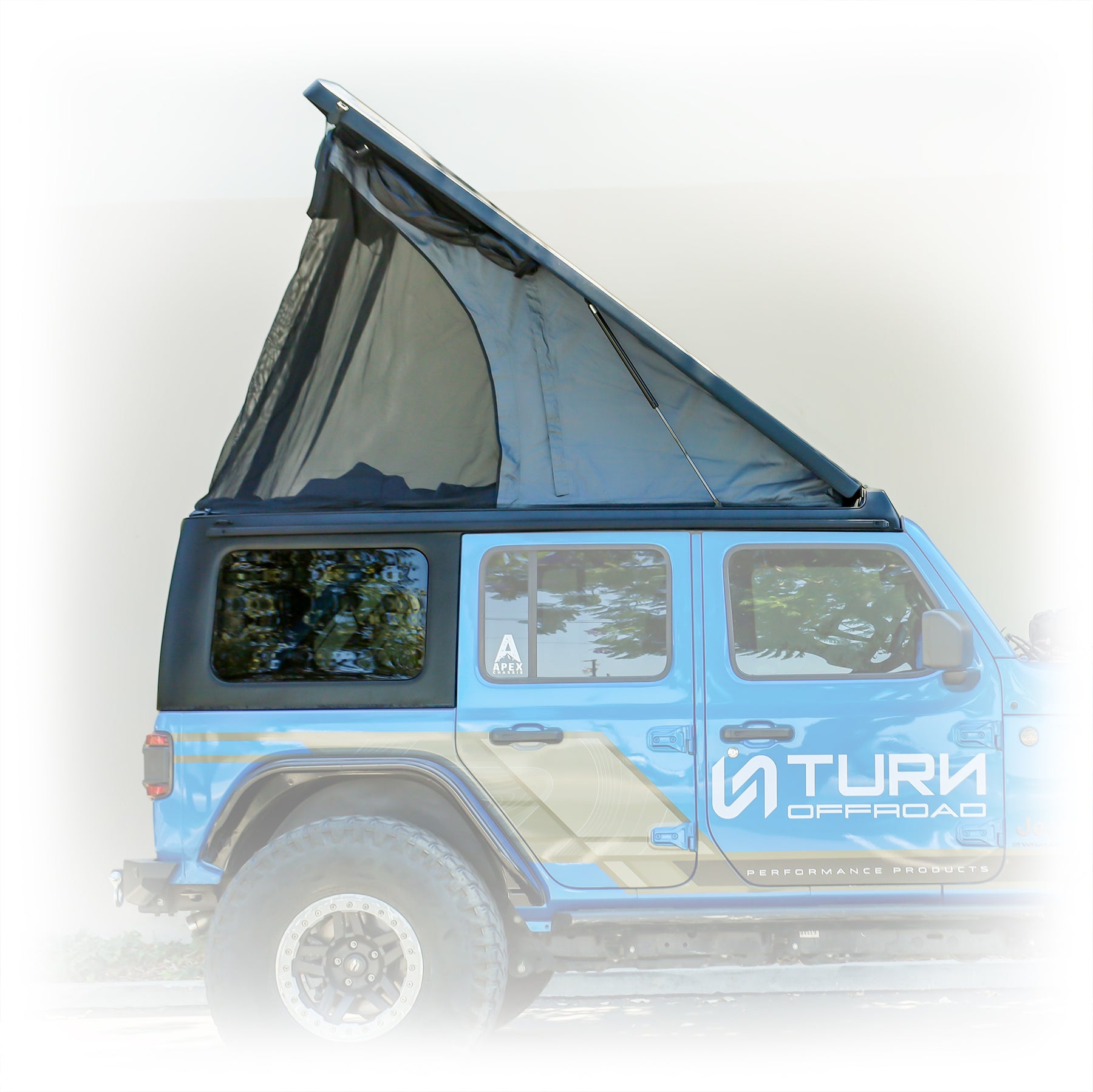 View of roof top tent
