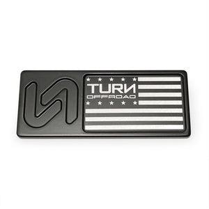 Turn Offroad Bronco Billet Hardtop Badge with TOR Flag