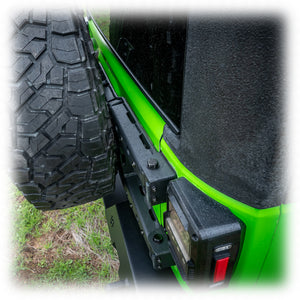 Jeep JK Tire Carrier + Tailgate Reinforcement | 2007–2018