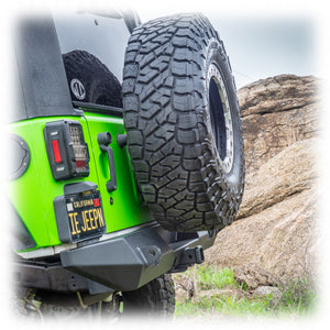 Jeep JK Tire Carrier + Tailgate Reinforcement | 2007–2018