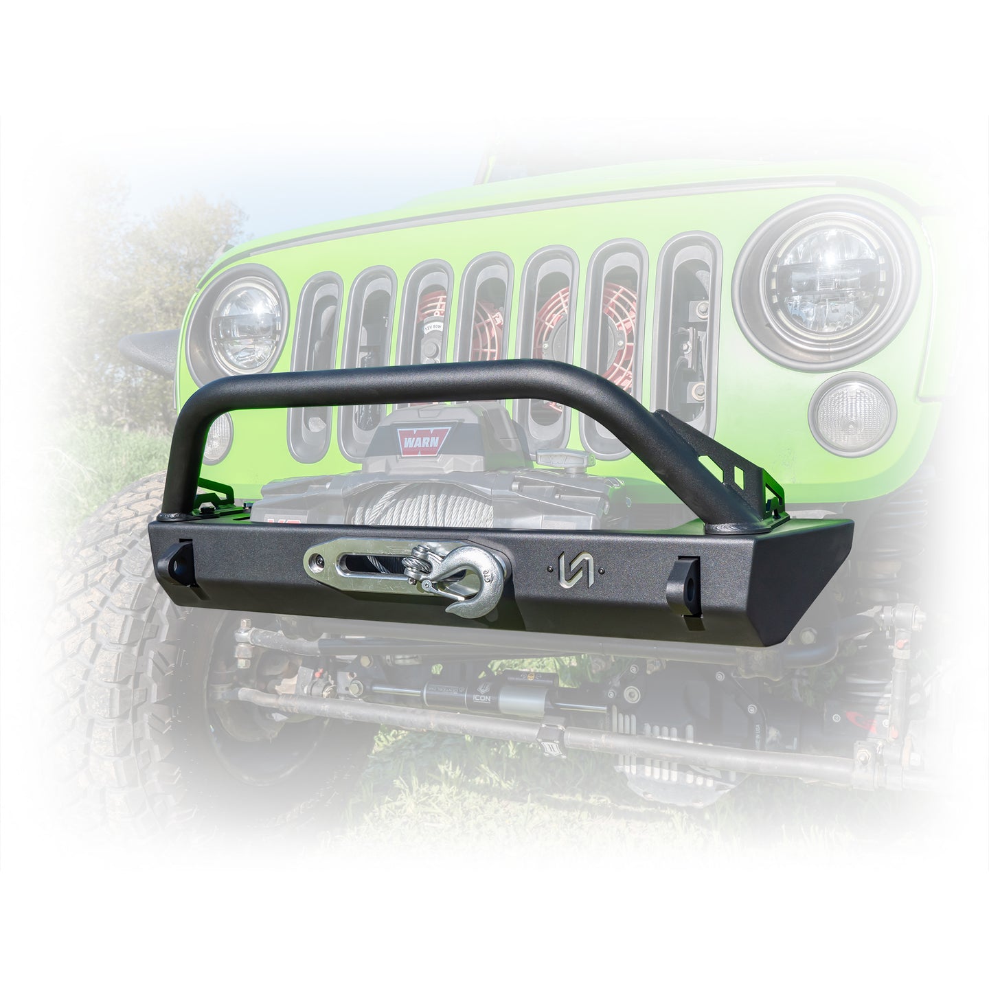 Jeep JK/JL/JT Stubby Front Bumper | High-Clearance, Winch-Ready | 2007-2025
